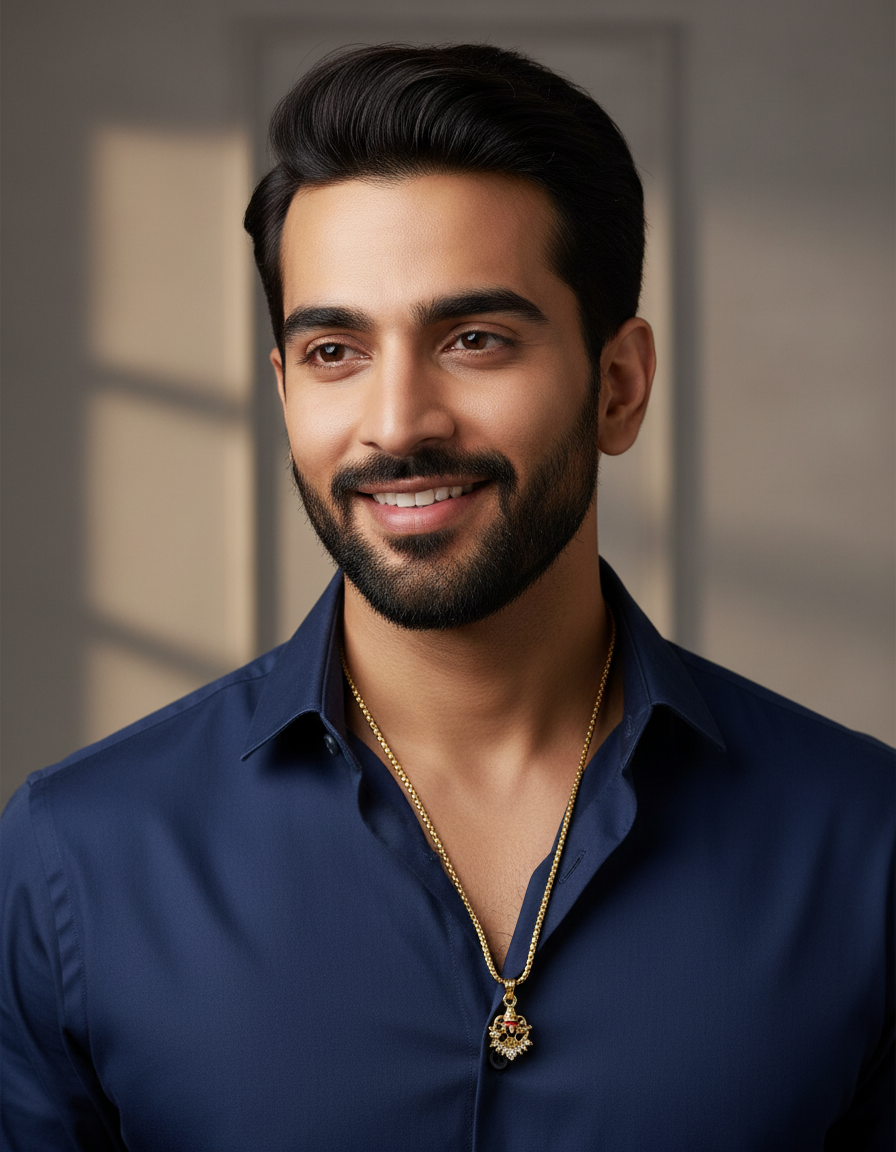 Balaji Pendant (Face with stones)