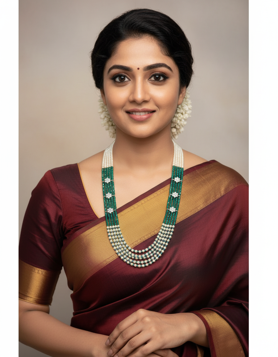 Swarovski Green CZ Beads Haram SRJBH05