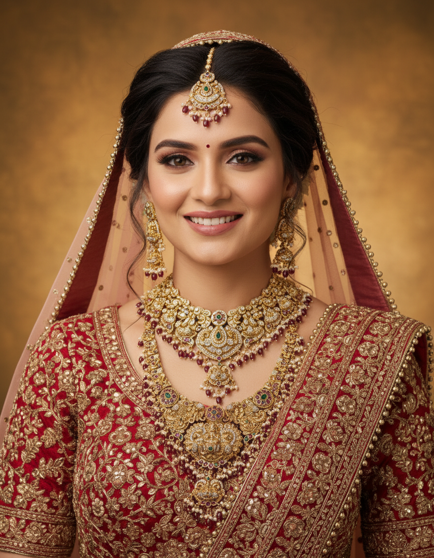 Maroon Bridal Combo SRJBridal01