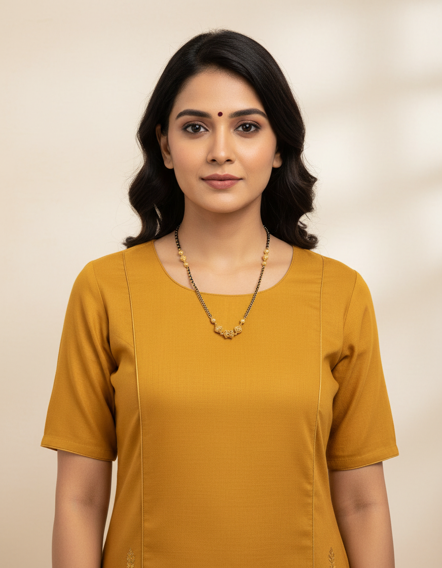 Drum Short Black Beads SRJBB249