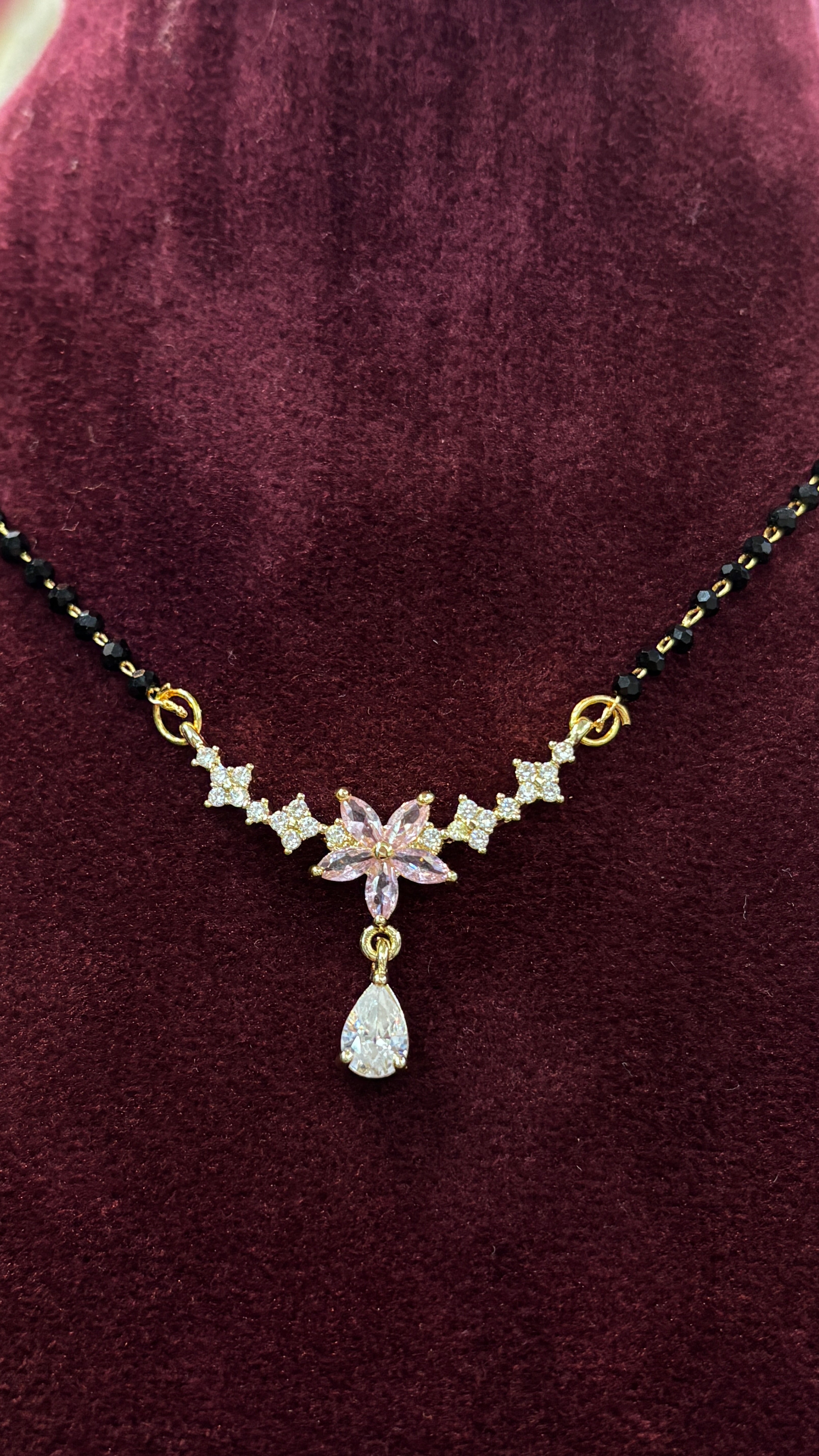 Baby Pink Black Diamonds SRJBB52