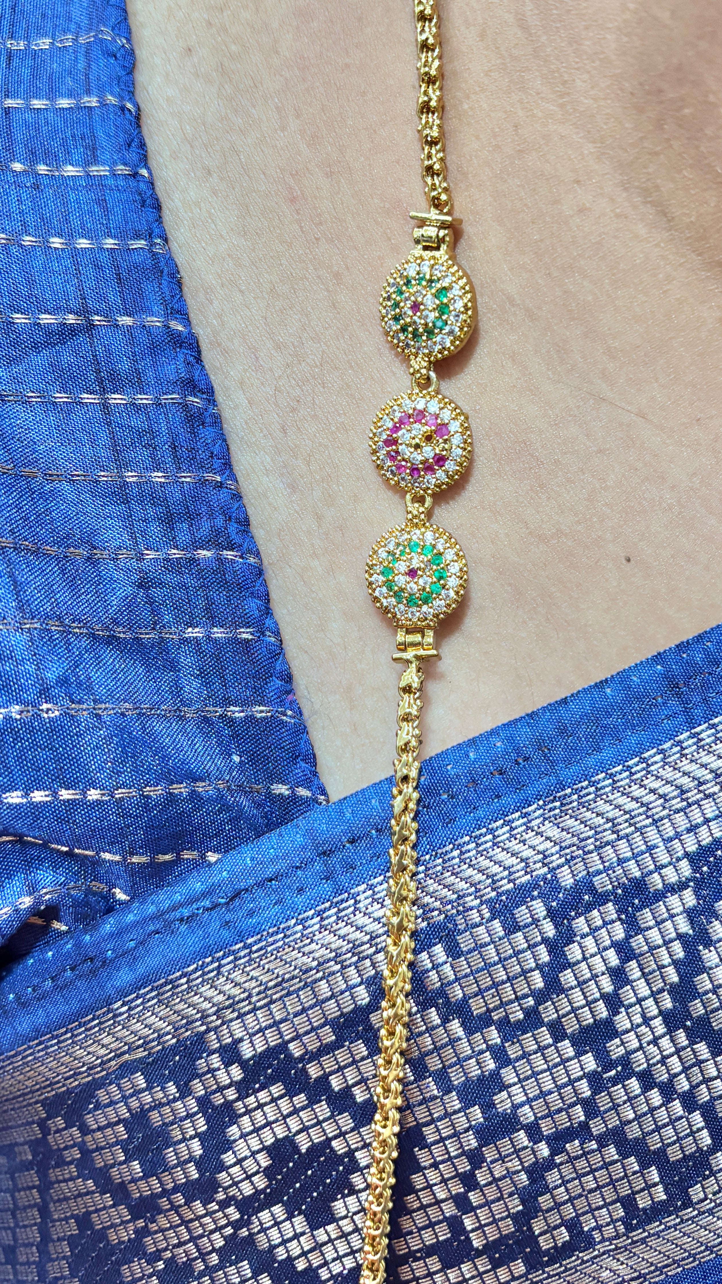 Three Locket Ballbasha Thali Chain SRJTH16