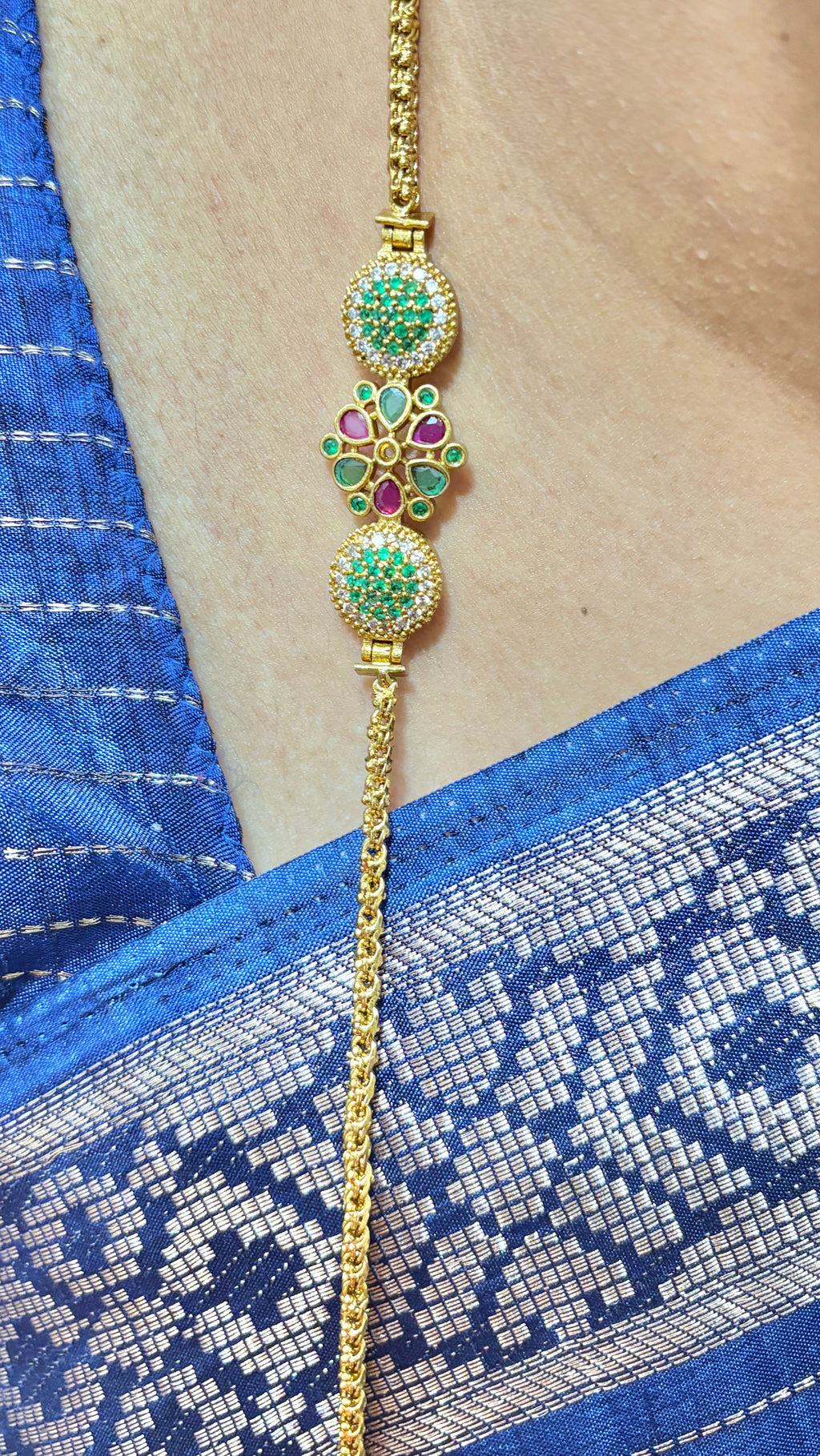 Flower Locket Ballbasha Thali Chain