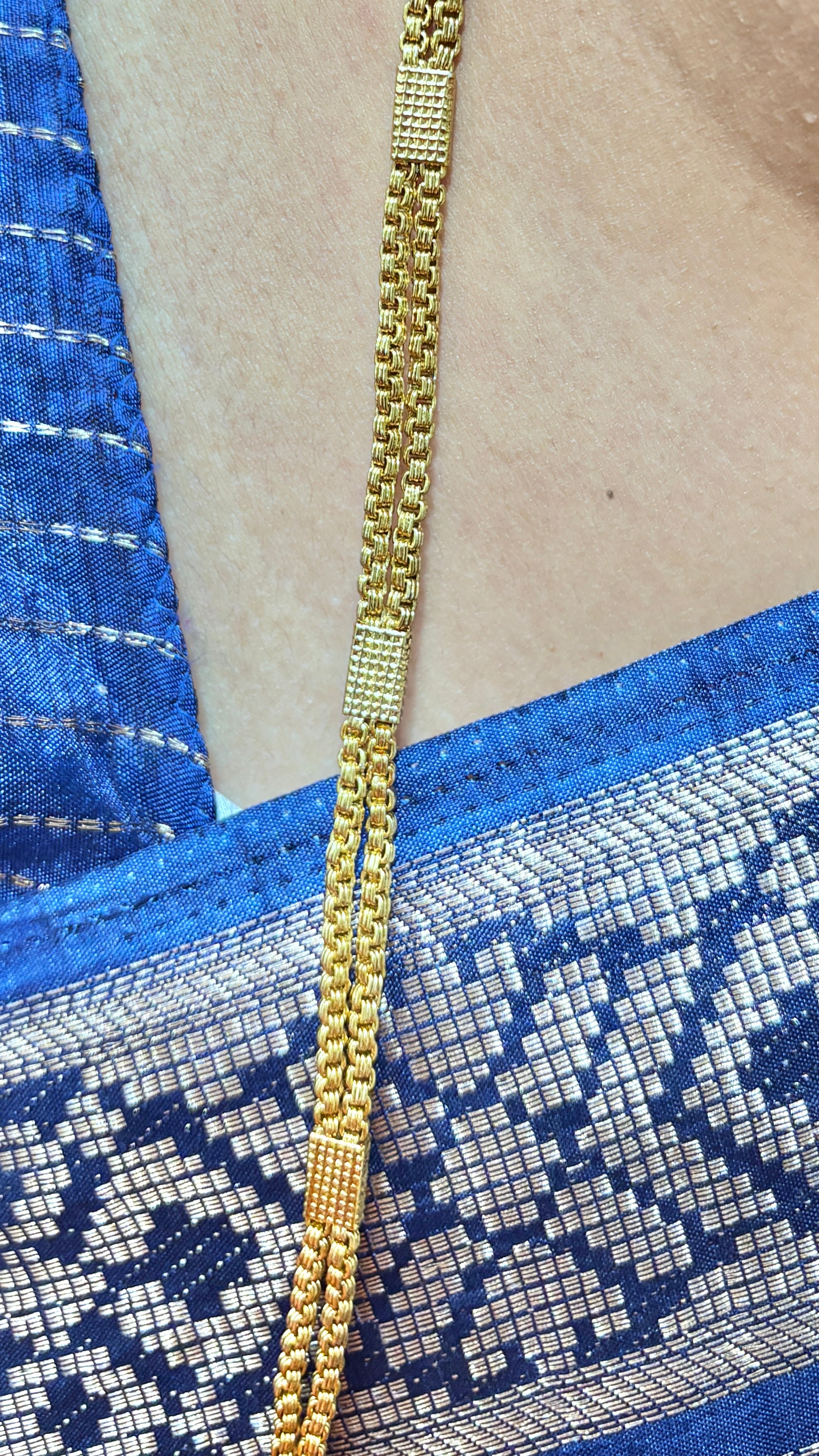 Bharathi Double Line Bits Thali Chain