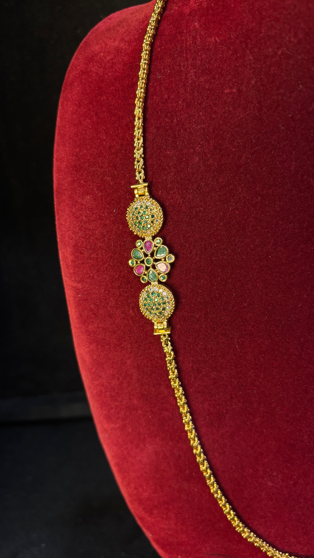 Flower Locket Ballbasha Thali Chain