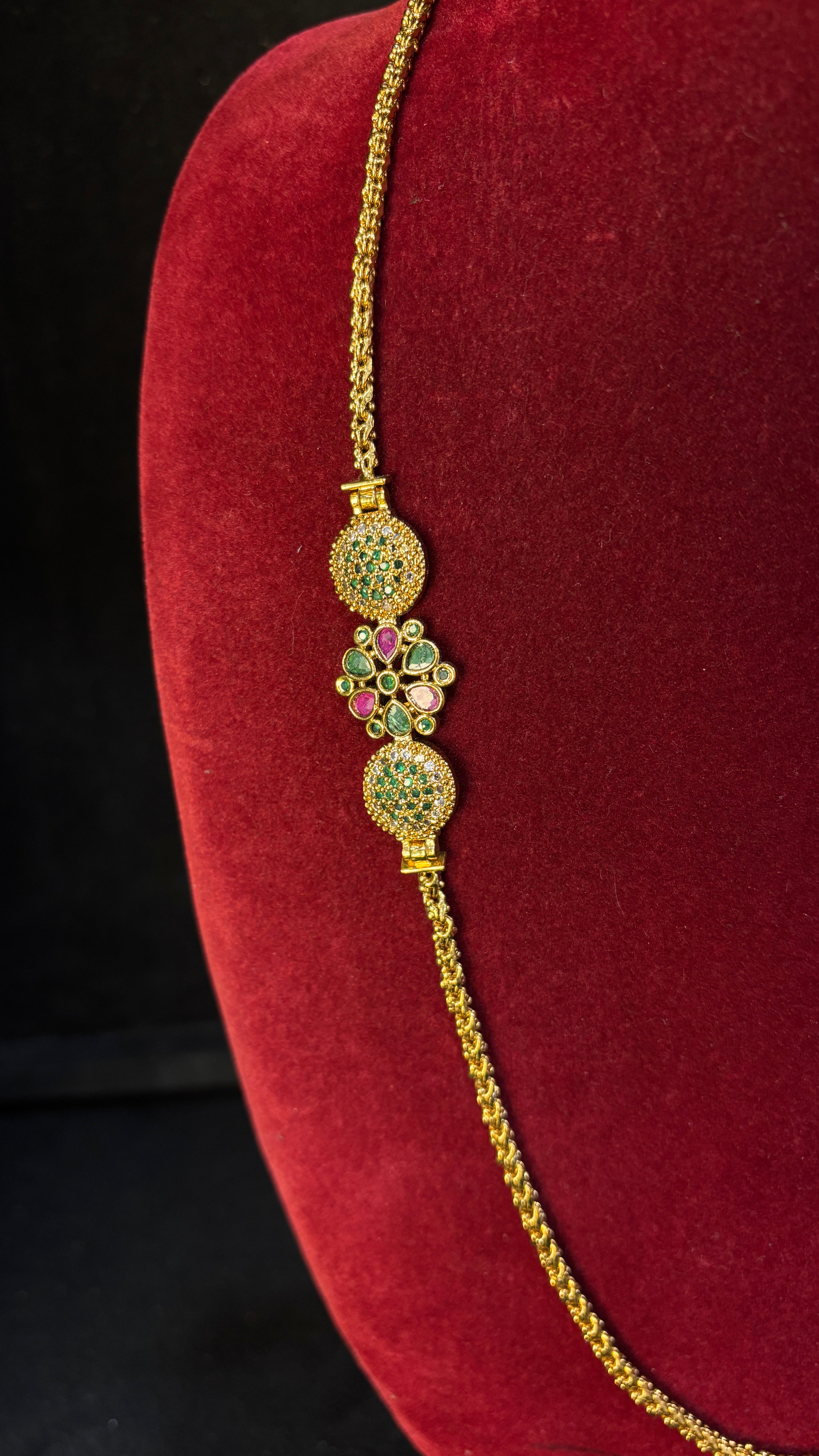 Flower Locket Ballbasha Thali Chain