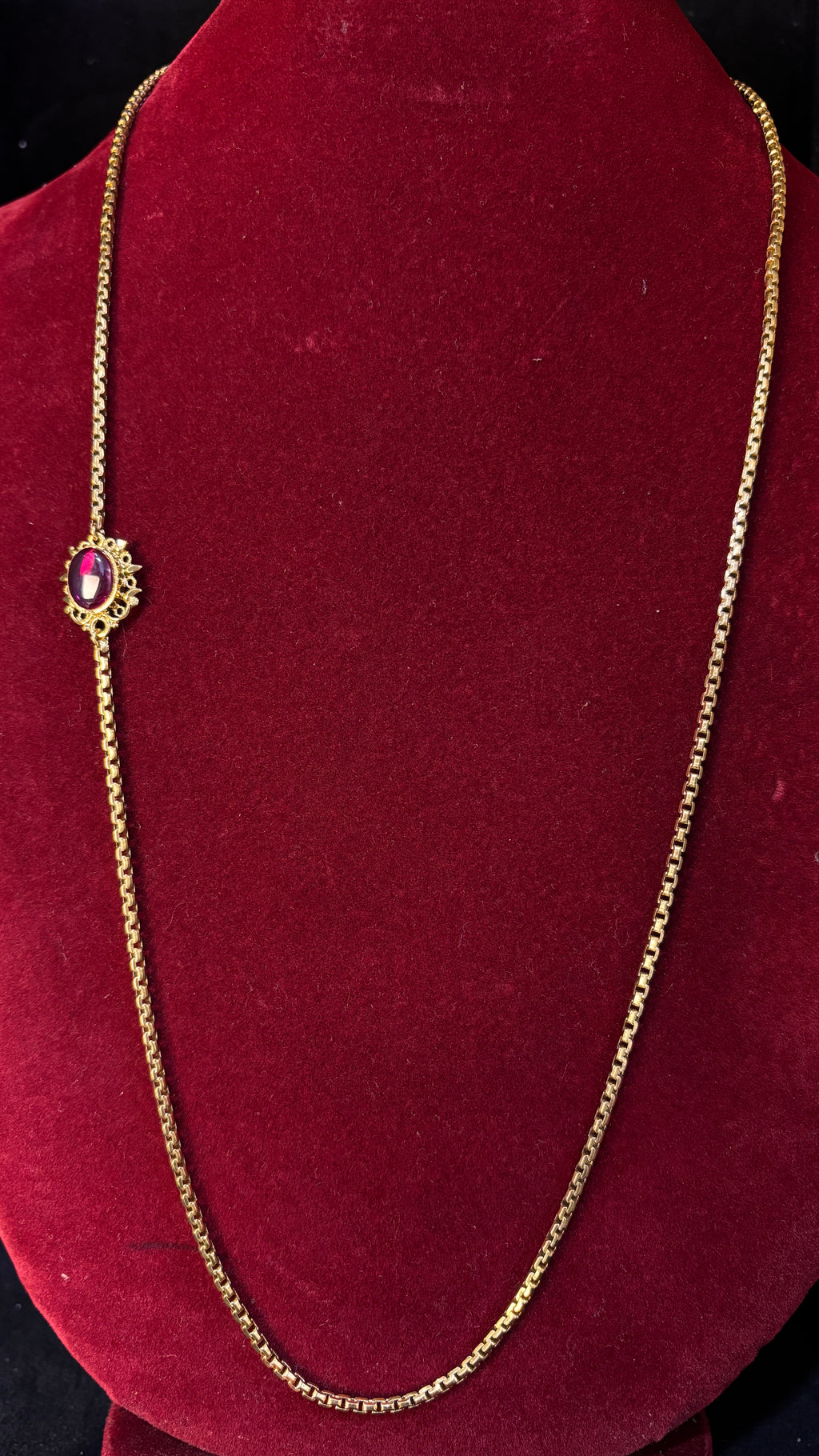 Pink Stone locket Thali Chain SRJTH27