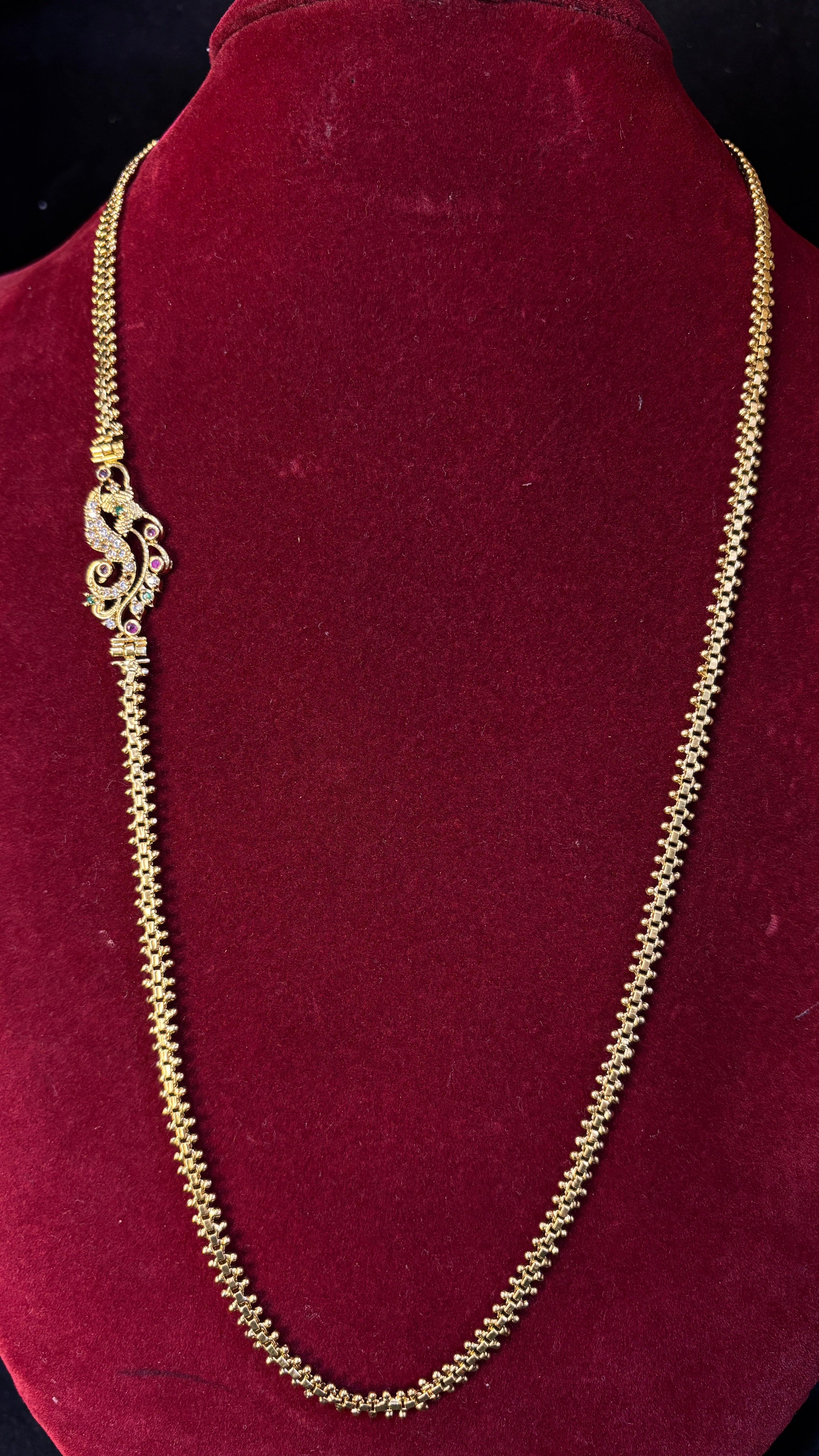 Peacock Locket Thali Chain SRJTH02