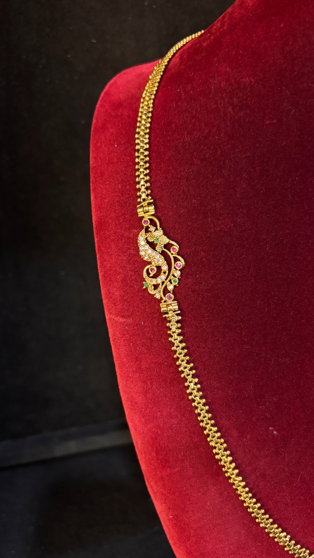 Peacock Locket Thali Chain SRJTH02
