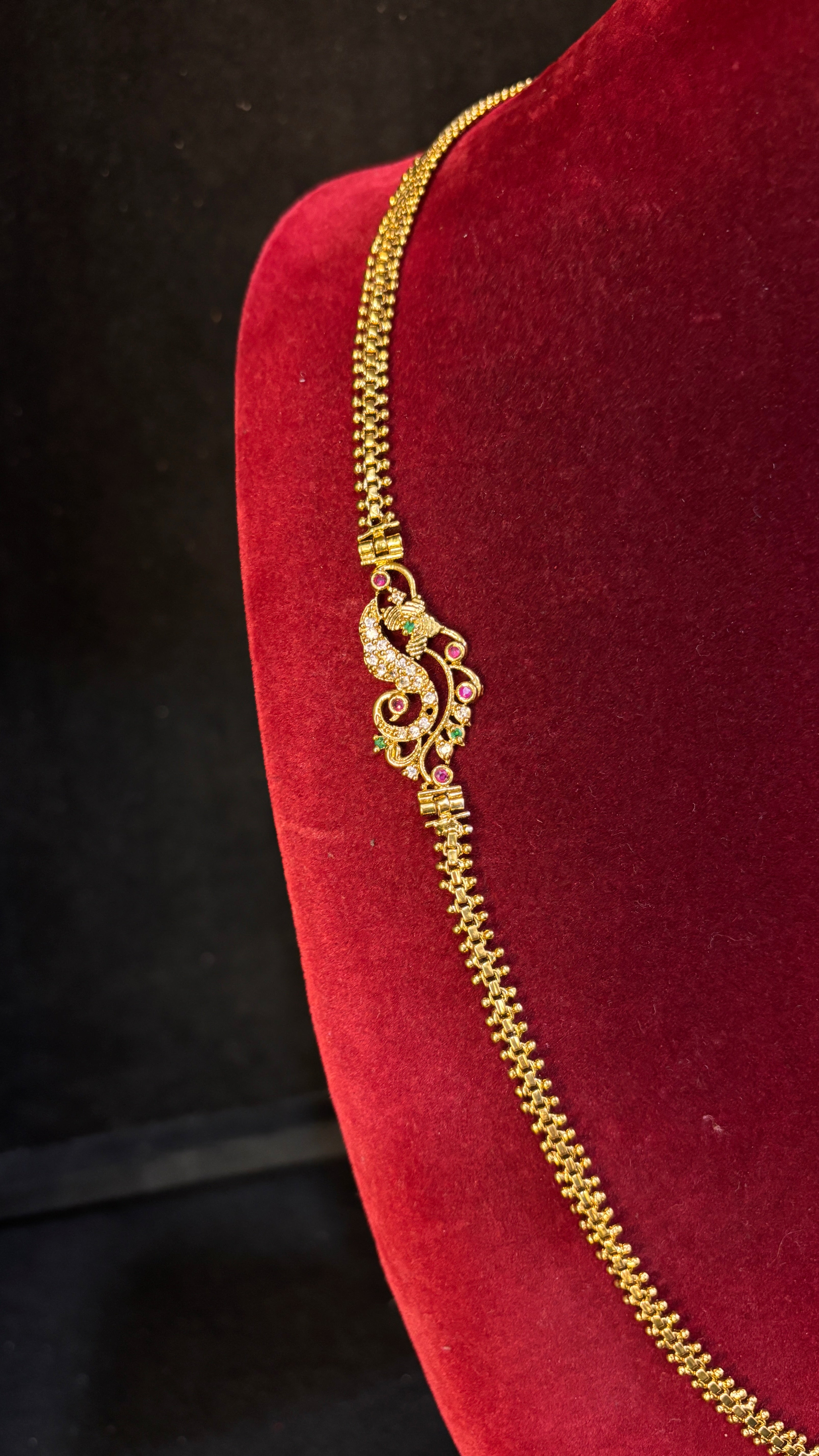 Peacock Locket Thali Chain SRJTH02