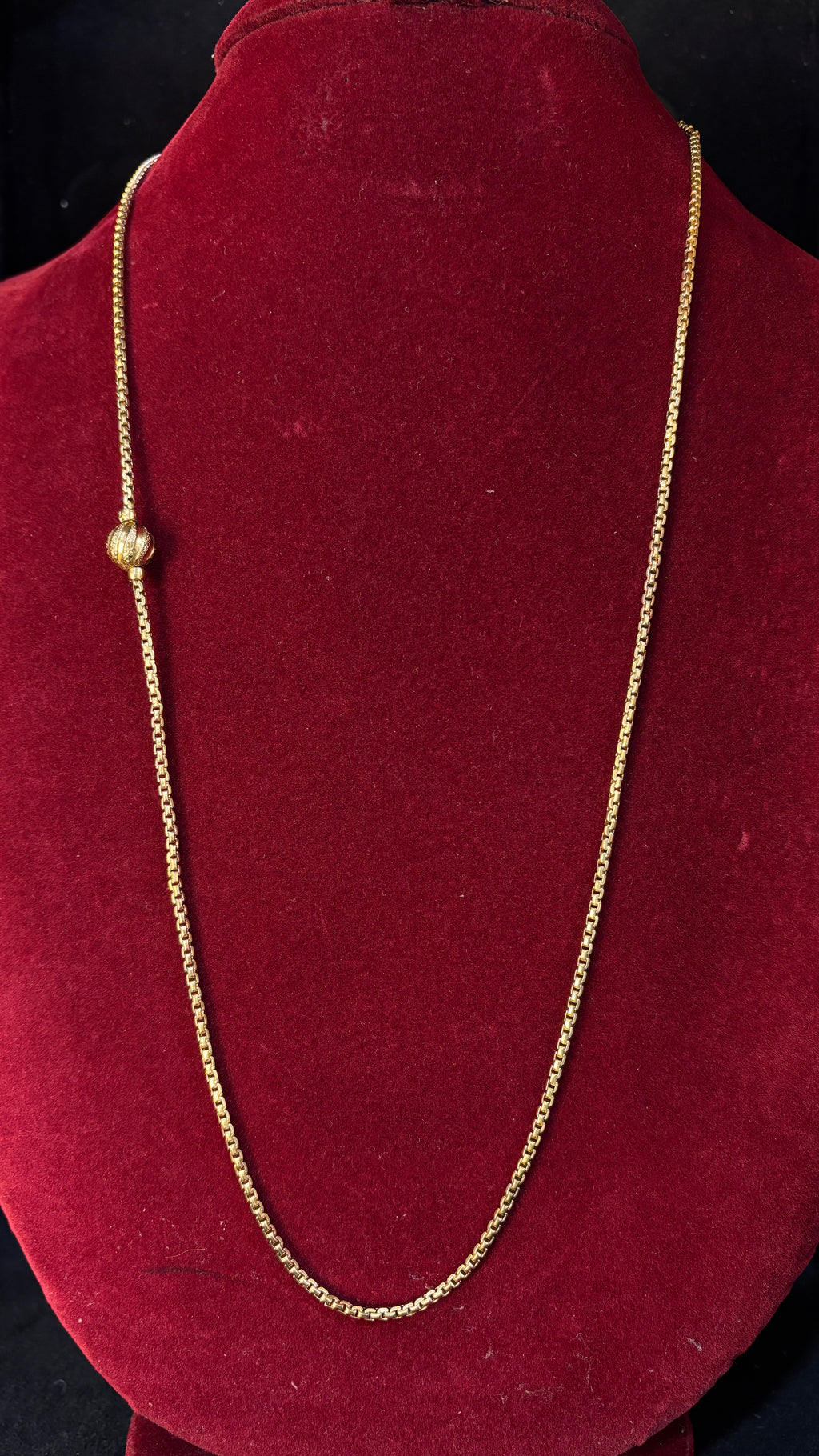 Single Gold Ball Thali Chain SRJTH07