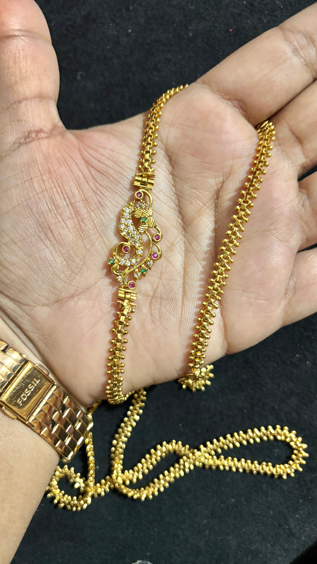 Peacock Locket Thali Chain SRJTH02