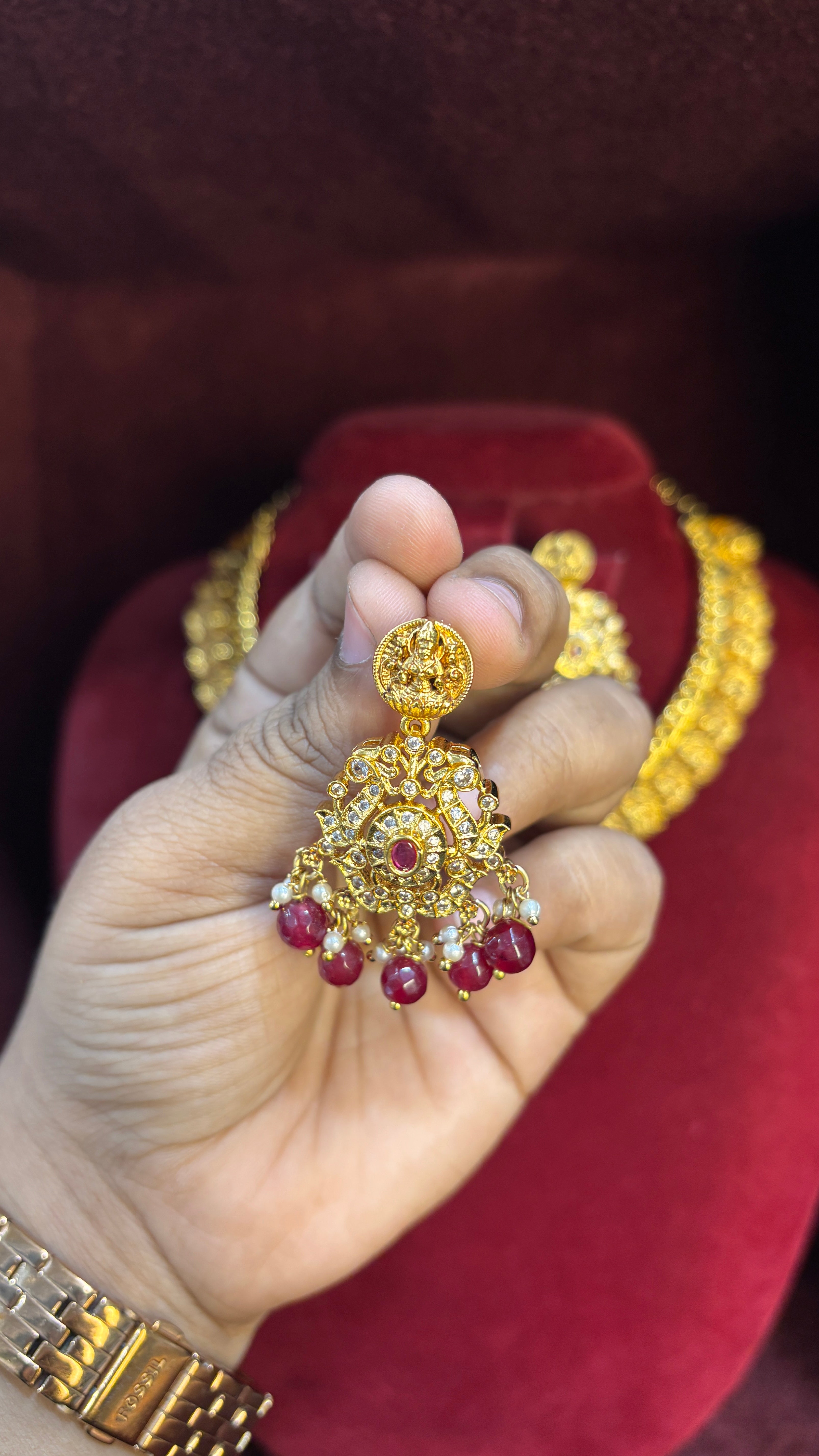 Laxmi Kasu Jalebi Necklace SRJN04