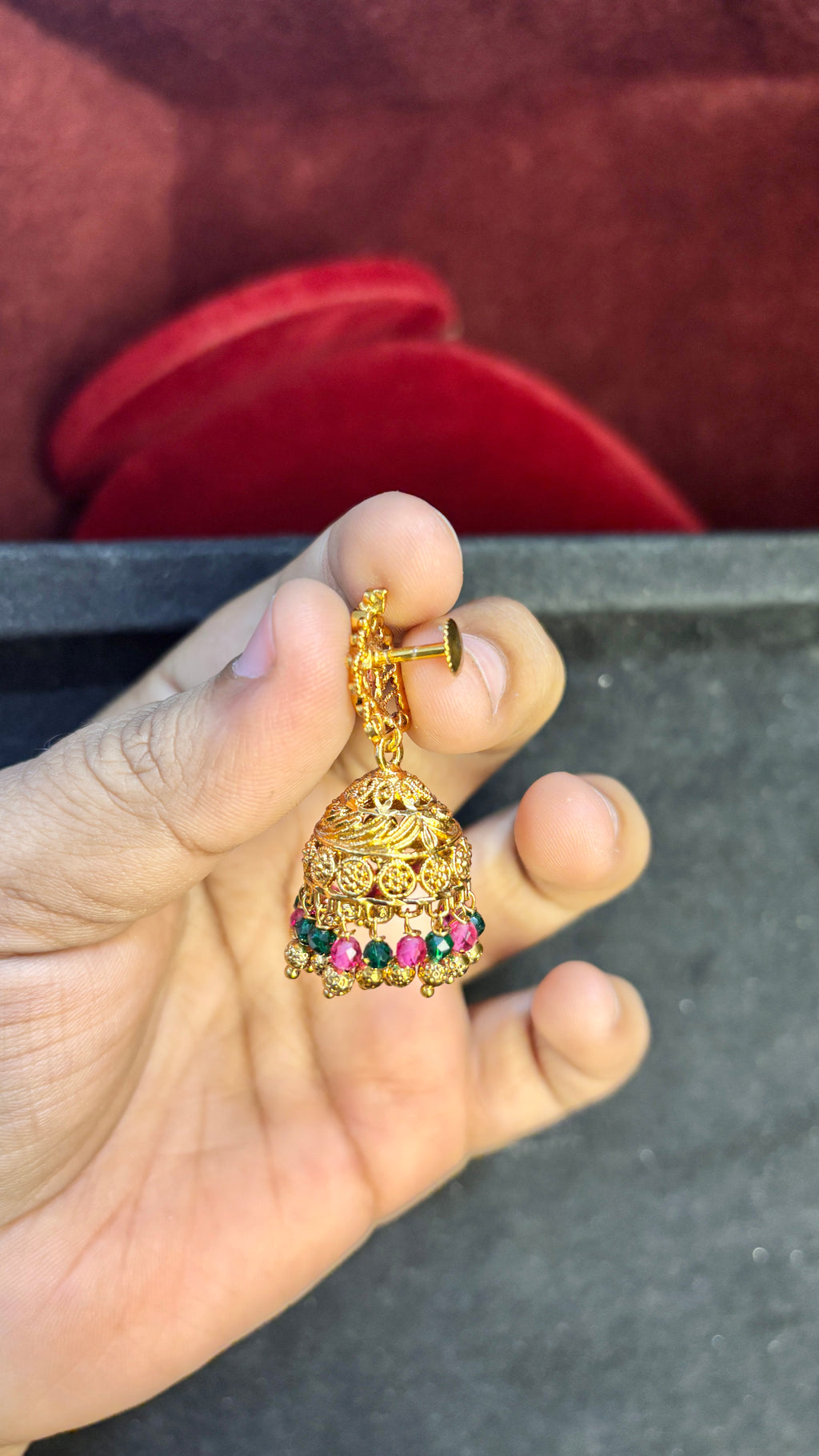 Multi color Jhumka (Big)