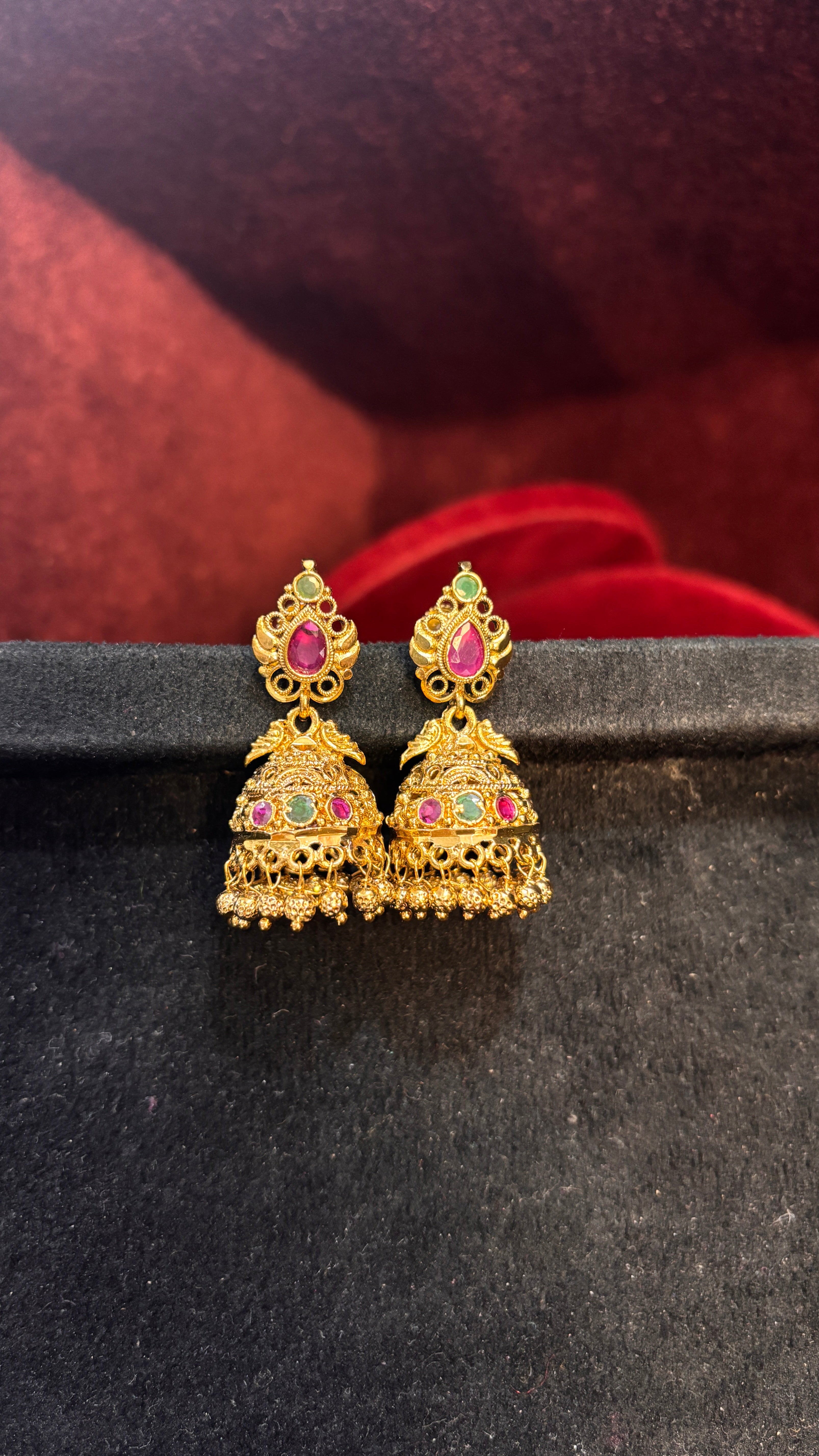 Gold Replica Jhumka (Big)