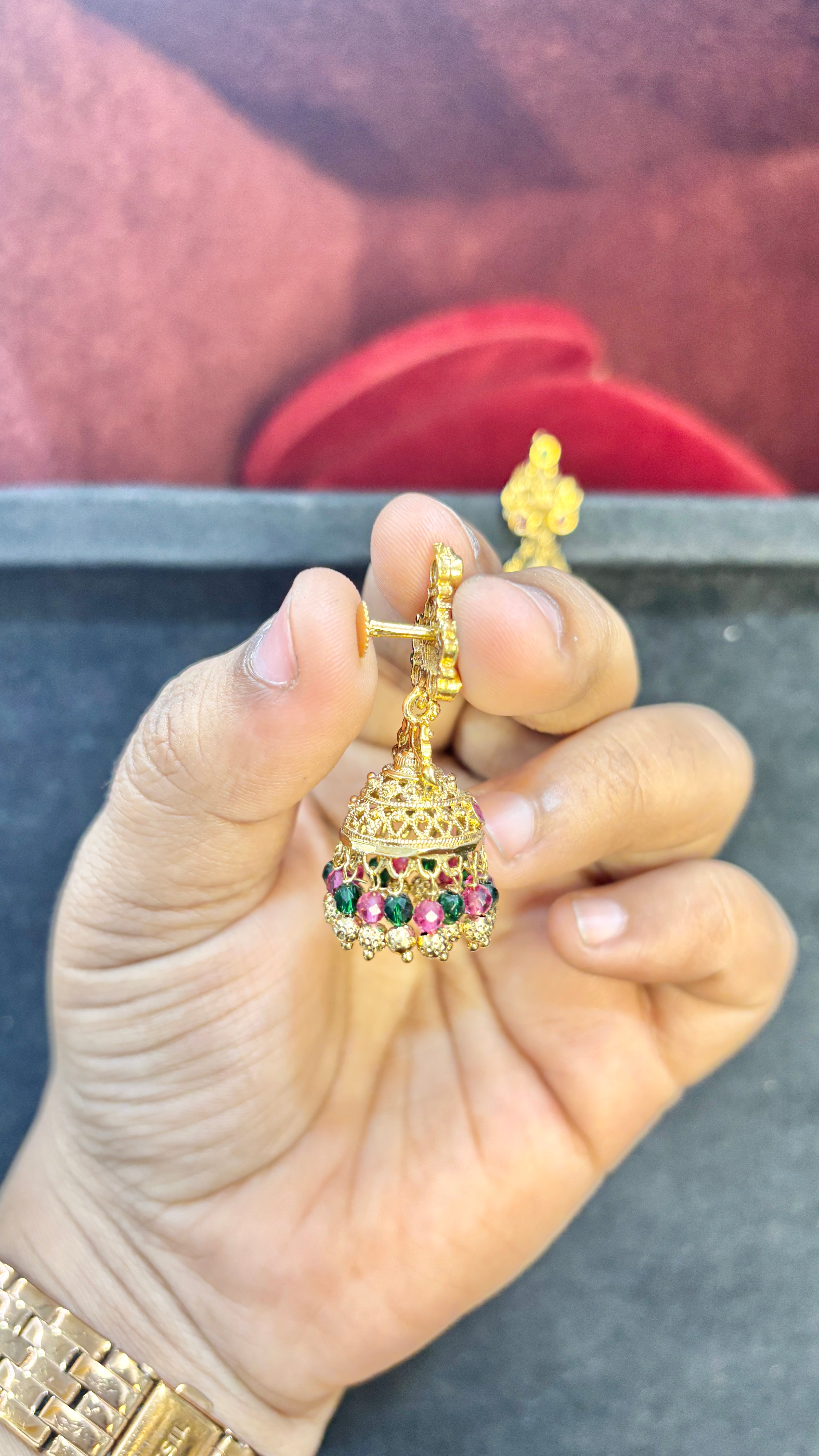 Laxmi Devi Multi Jhumka (Big)