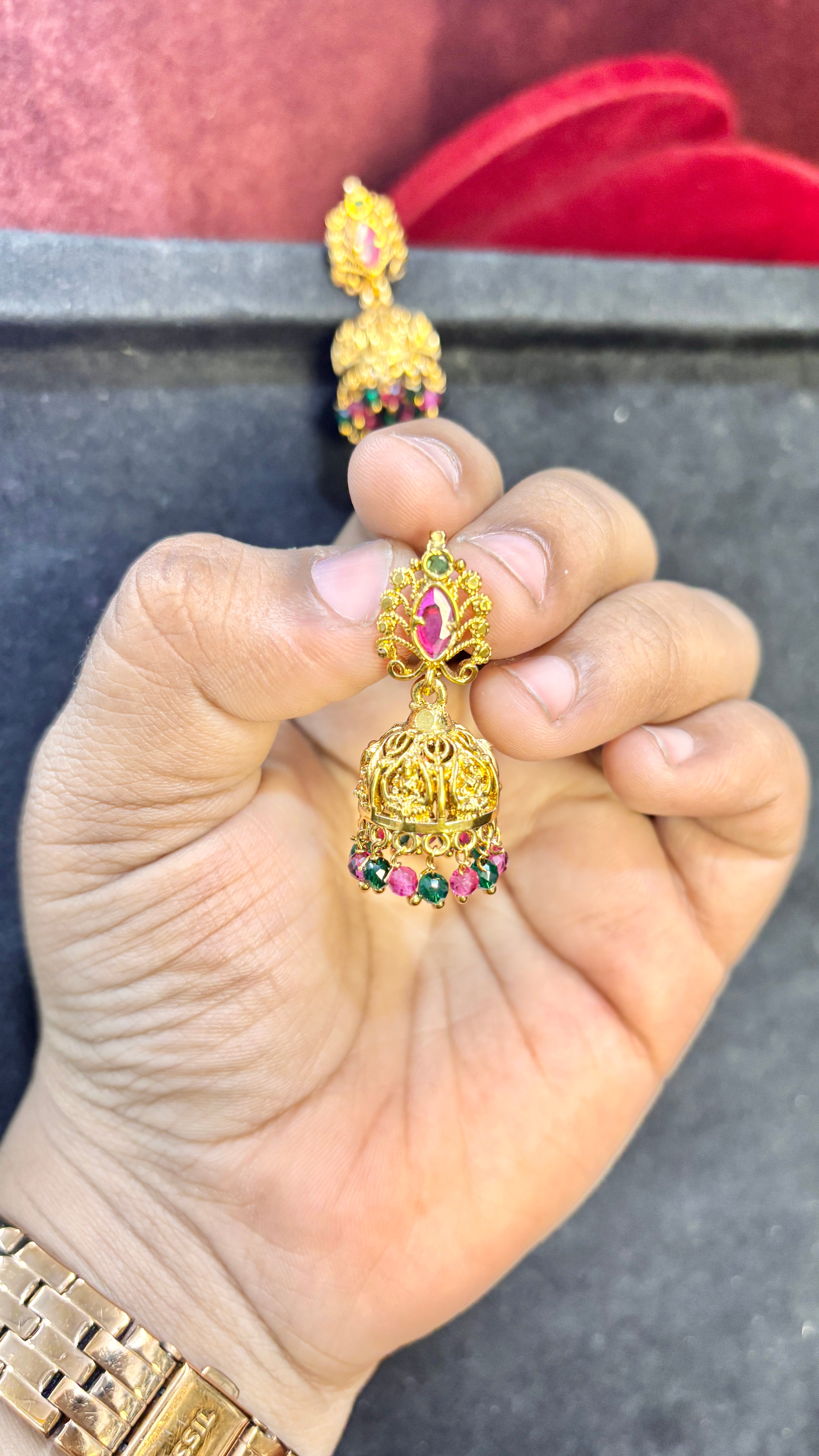 Laxmi Devi Multi Jhumka (Medium) SRJER55