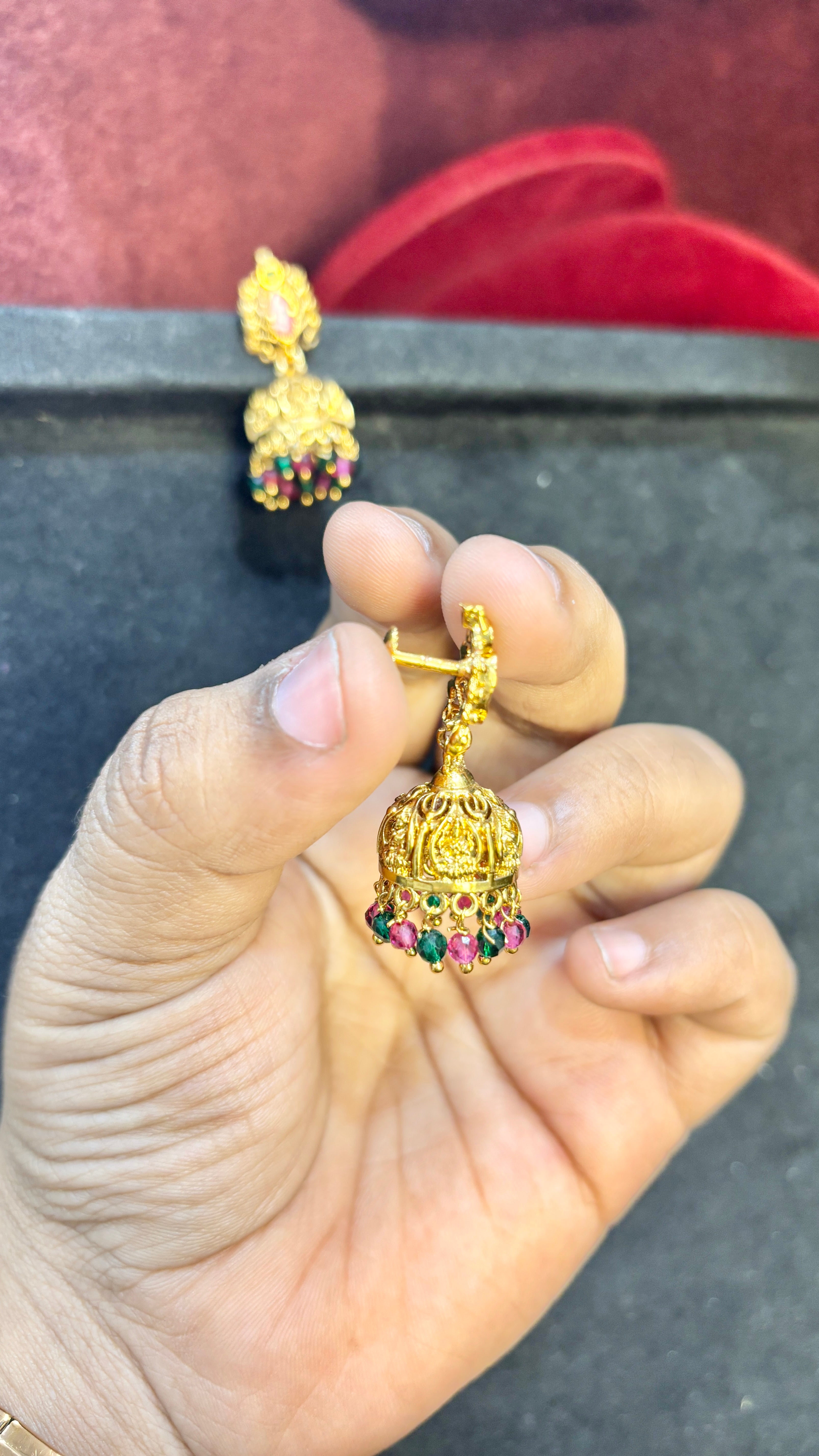 Laxmi Devi Multi Jhumka (Medium)