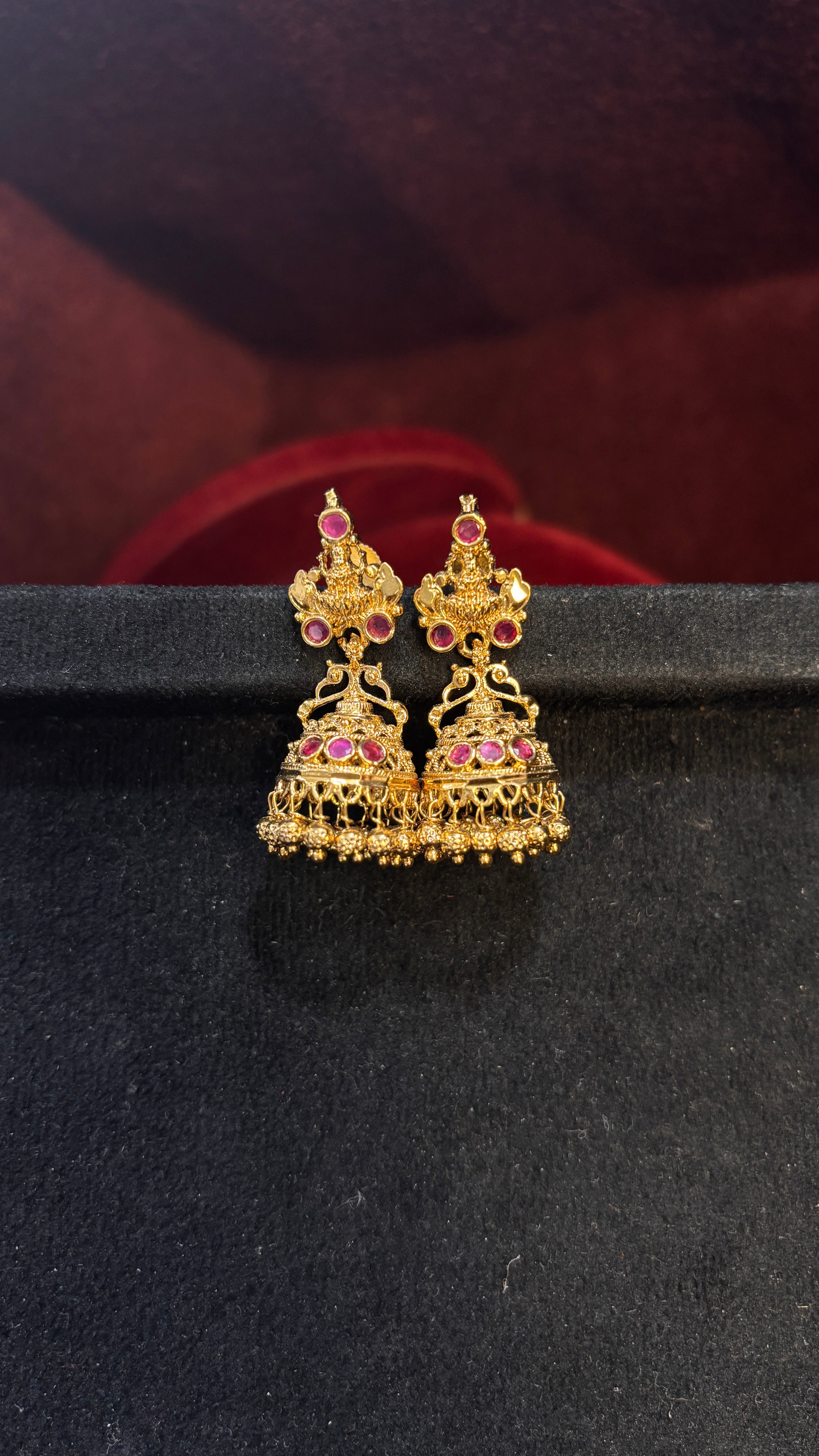 Laxmi Devi Gold Replica Jhumka (Big)