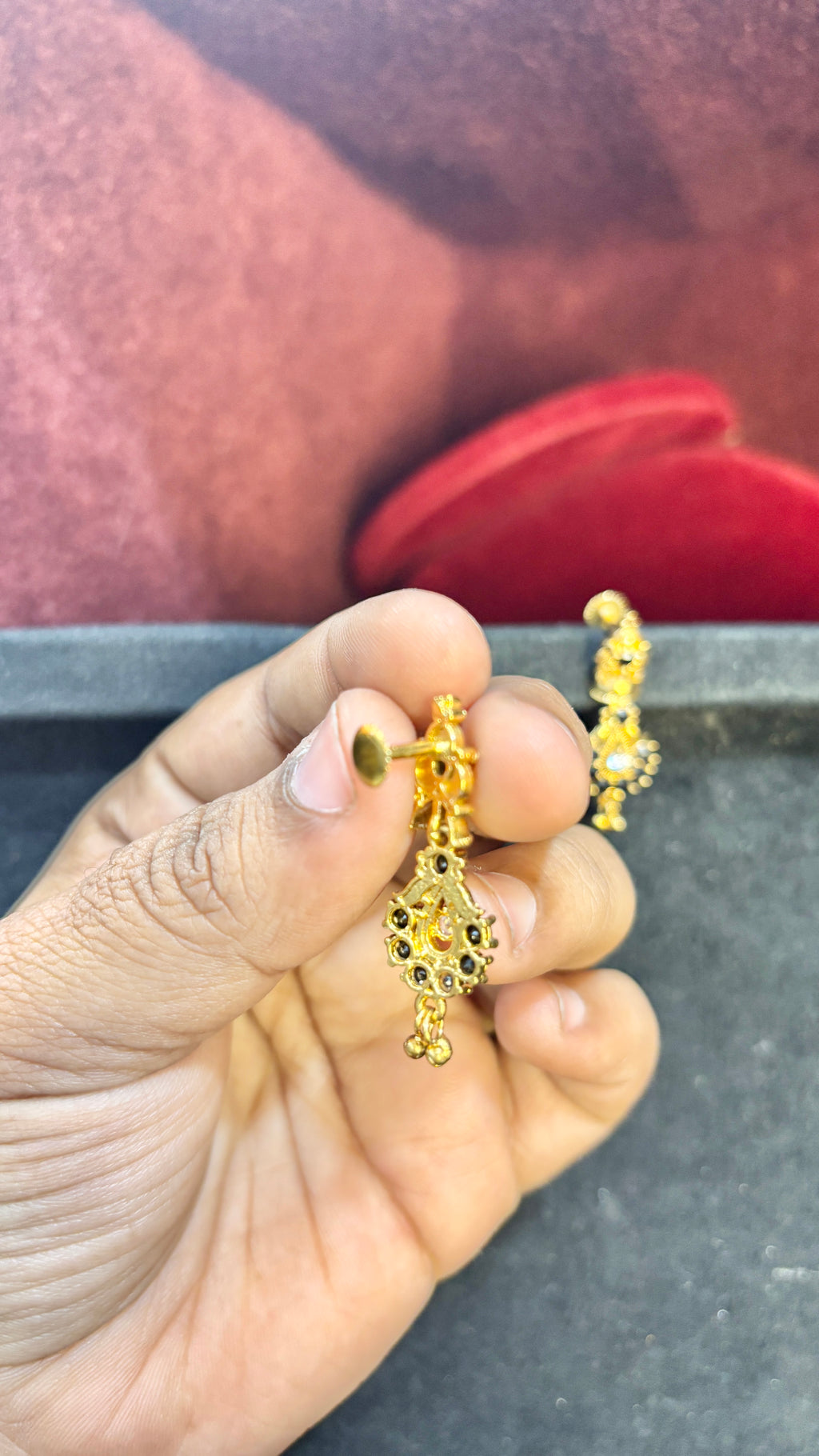 Black Daily Wear Earrings (Small)