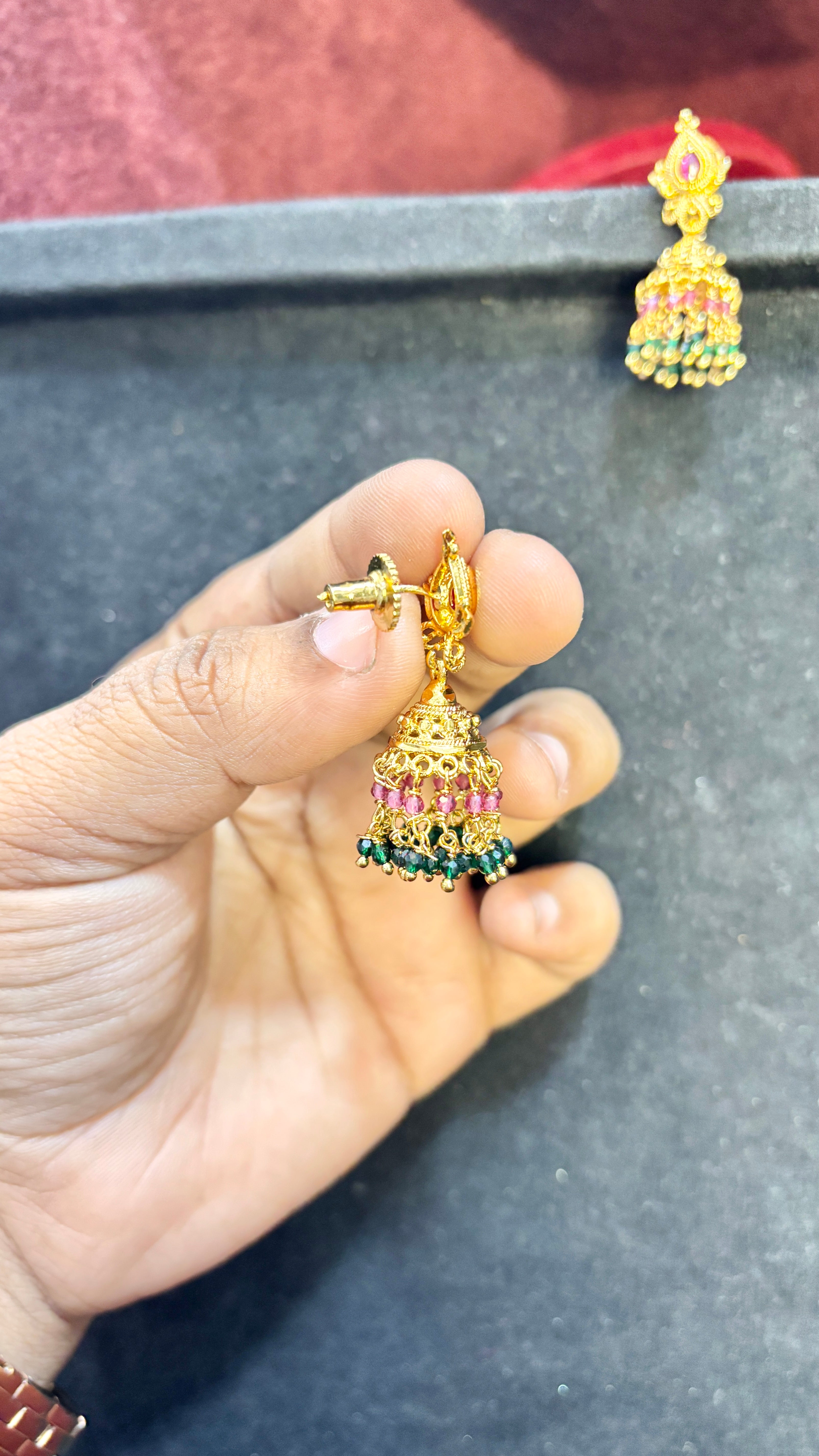 Multi Color Jhumka (Medium)