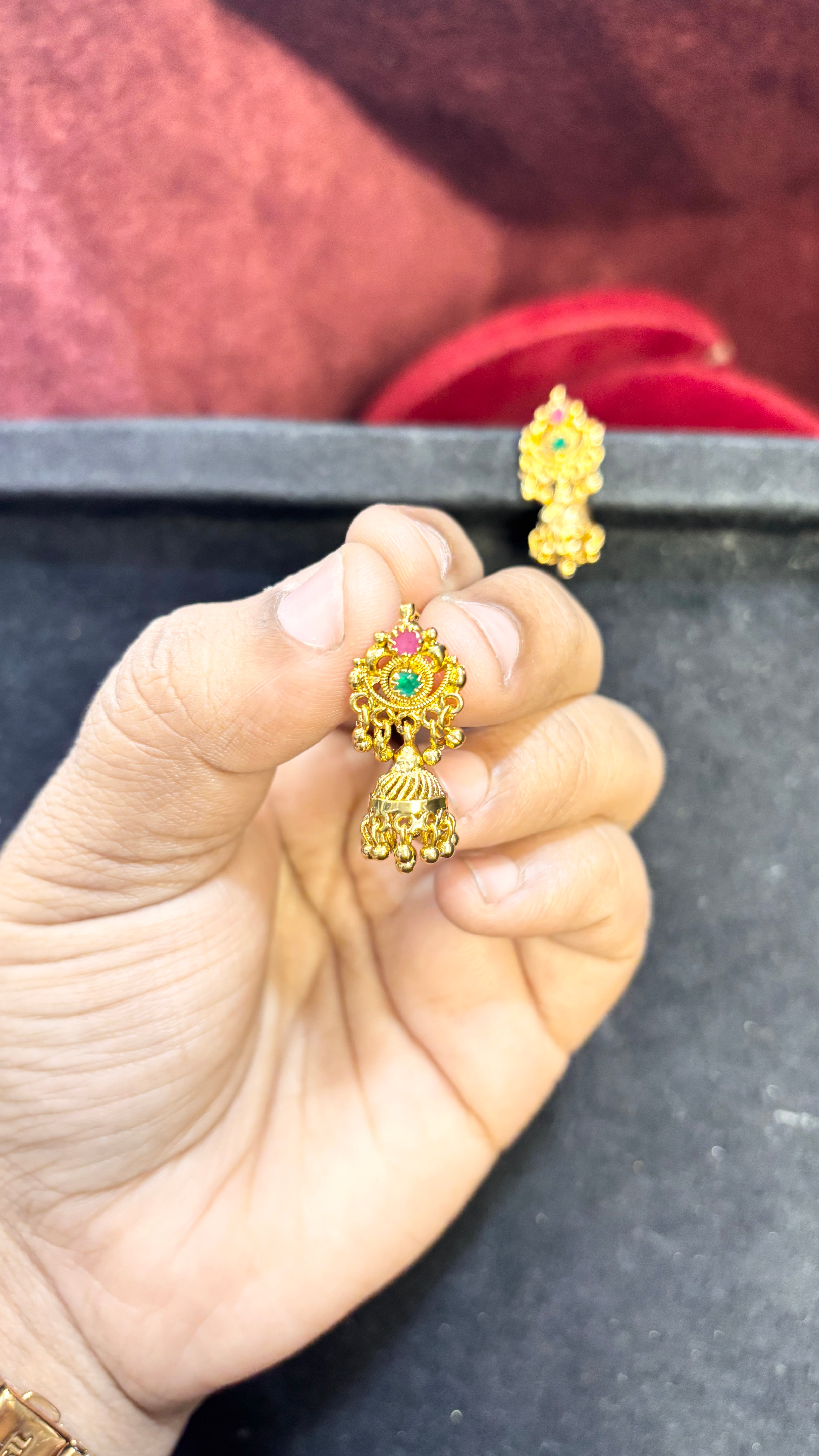 Multi Stud Jhumka (Small)