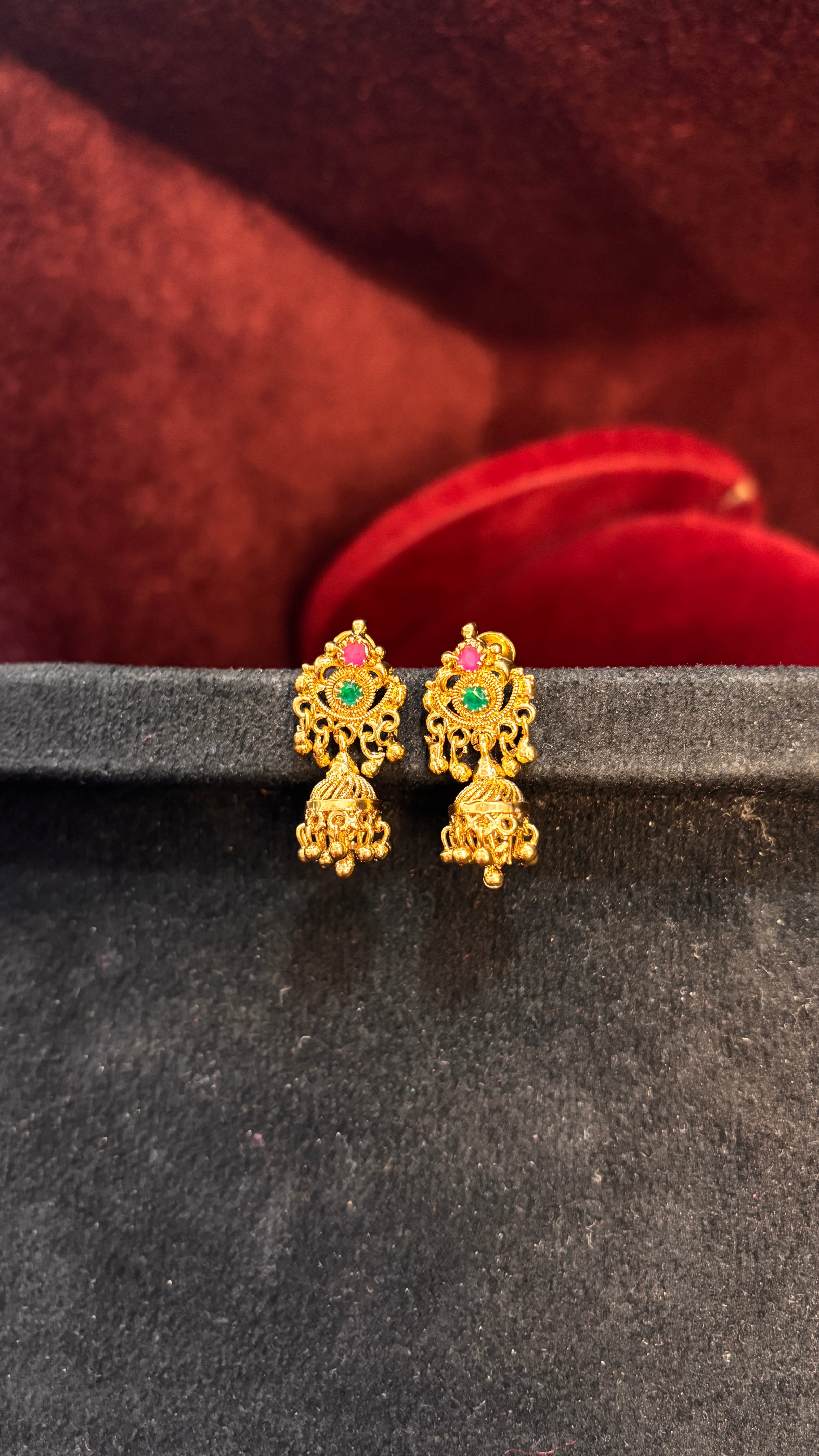 Multi Stud Jhumka (Small)