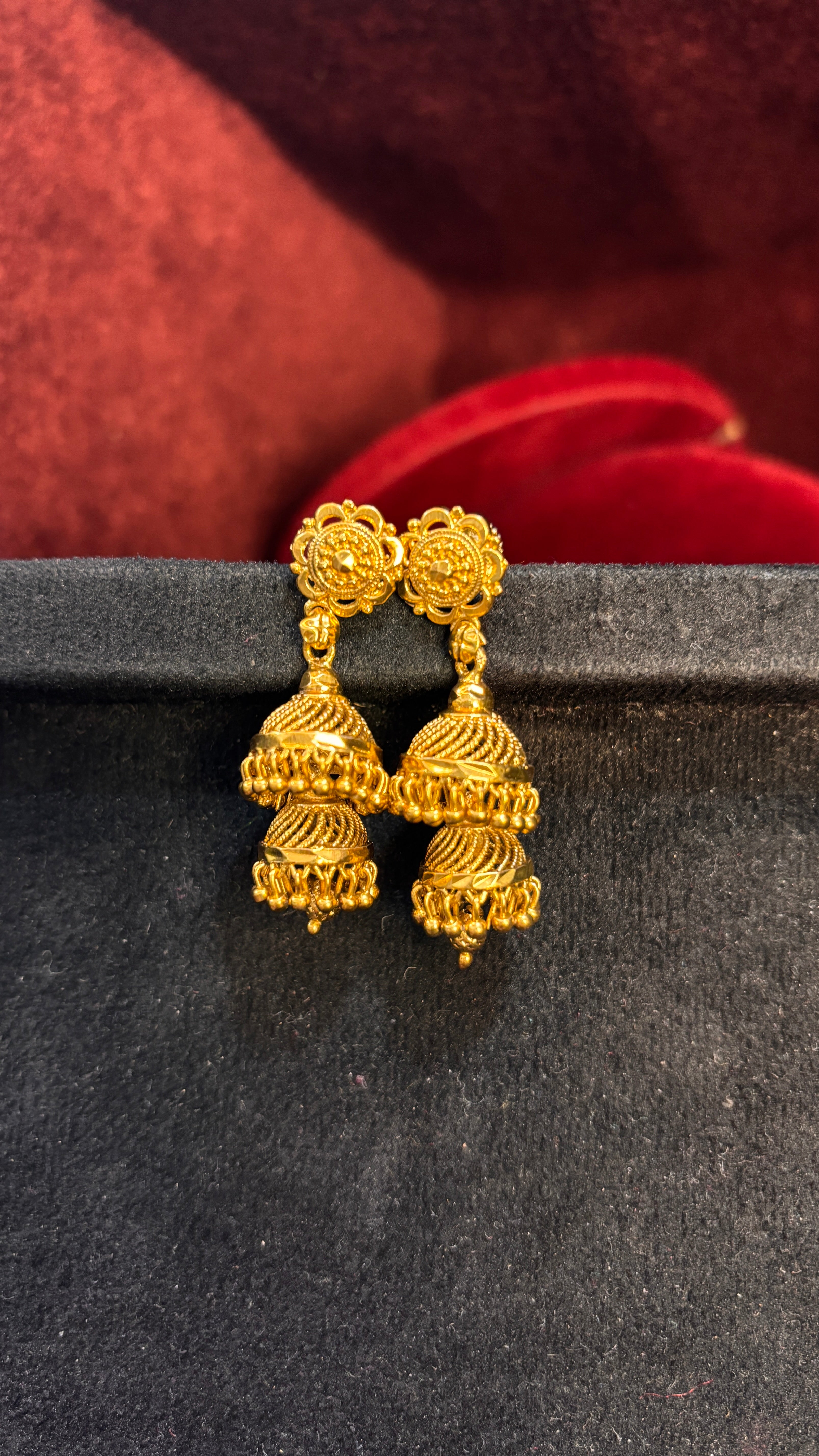 Plane Double Jhumka (Big)