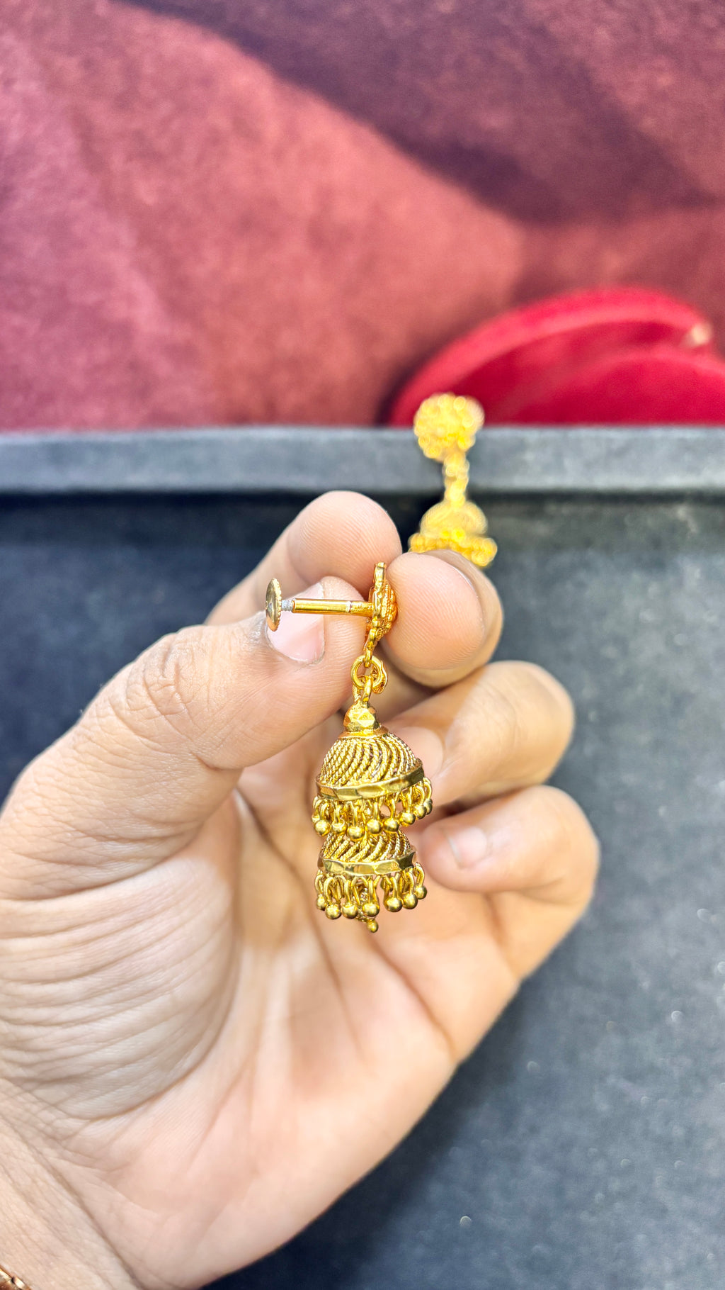 Plane Double Jhumka (Big)