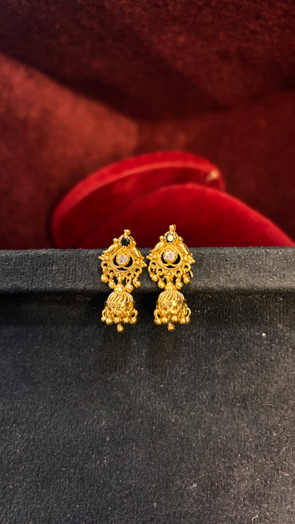 Black Stud Jhumka 2 (Small) SRJER34