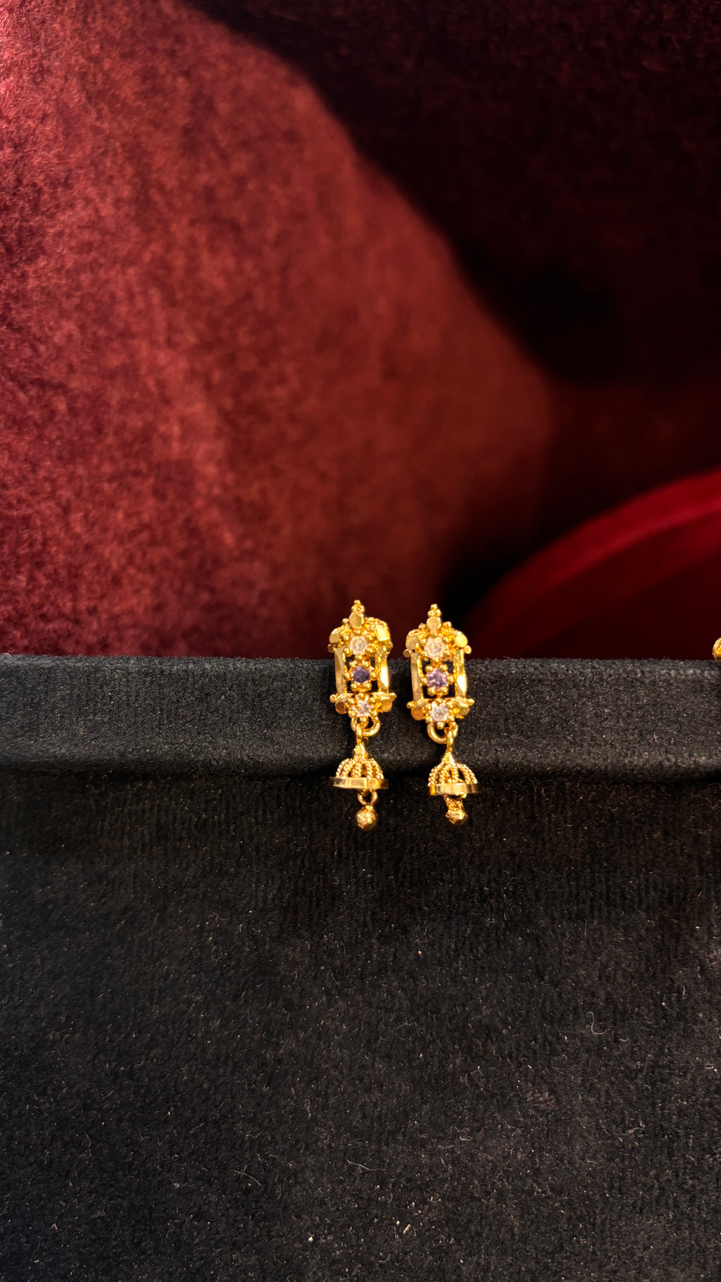 Lavender Mini Jhumka