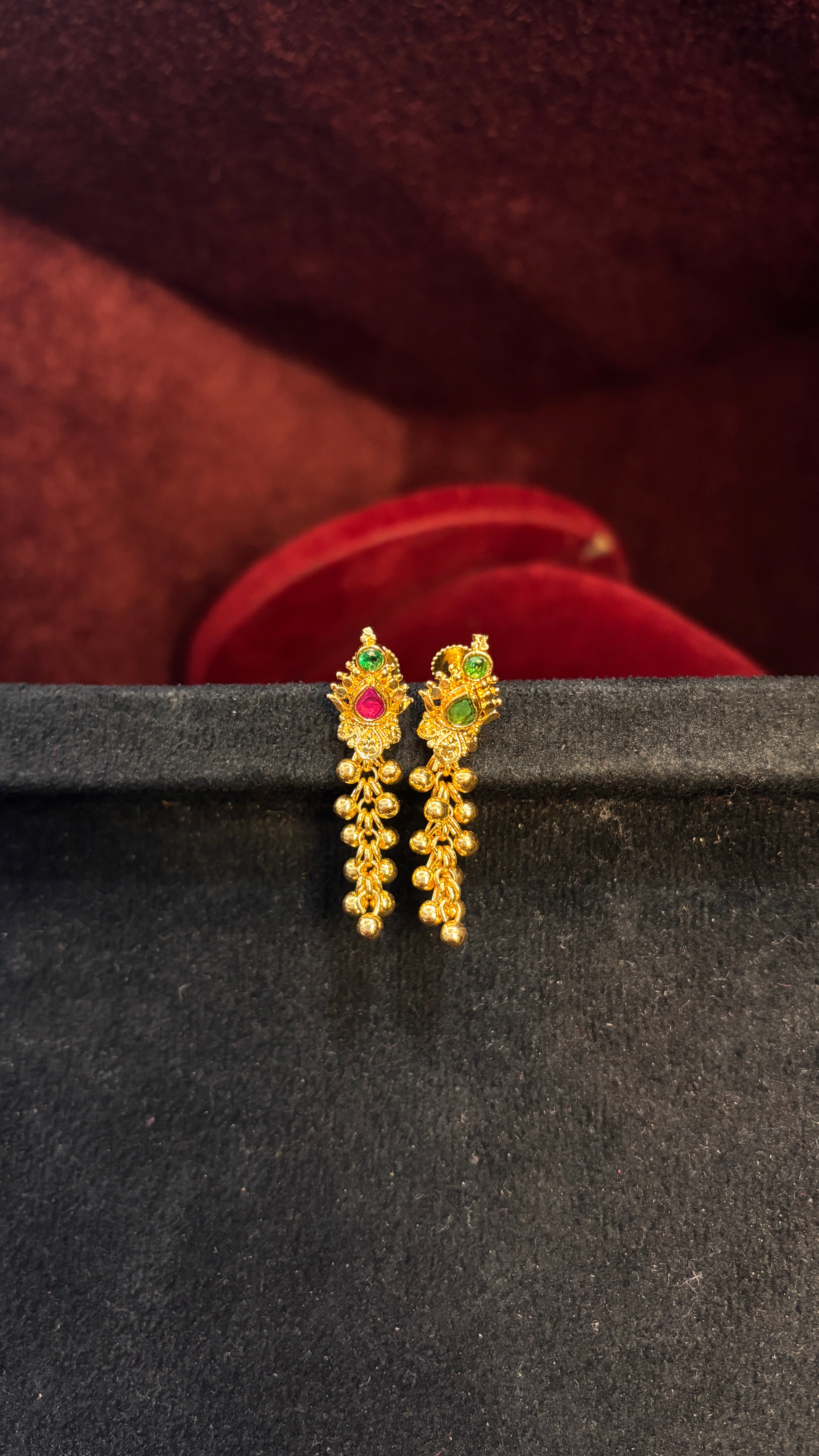 Pink Grape Micro Plated Earrings (Small)