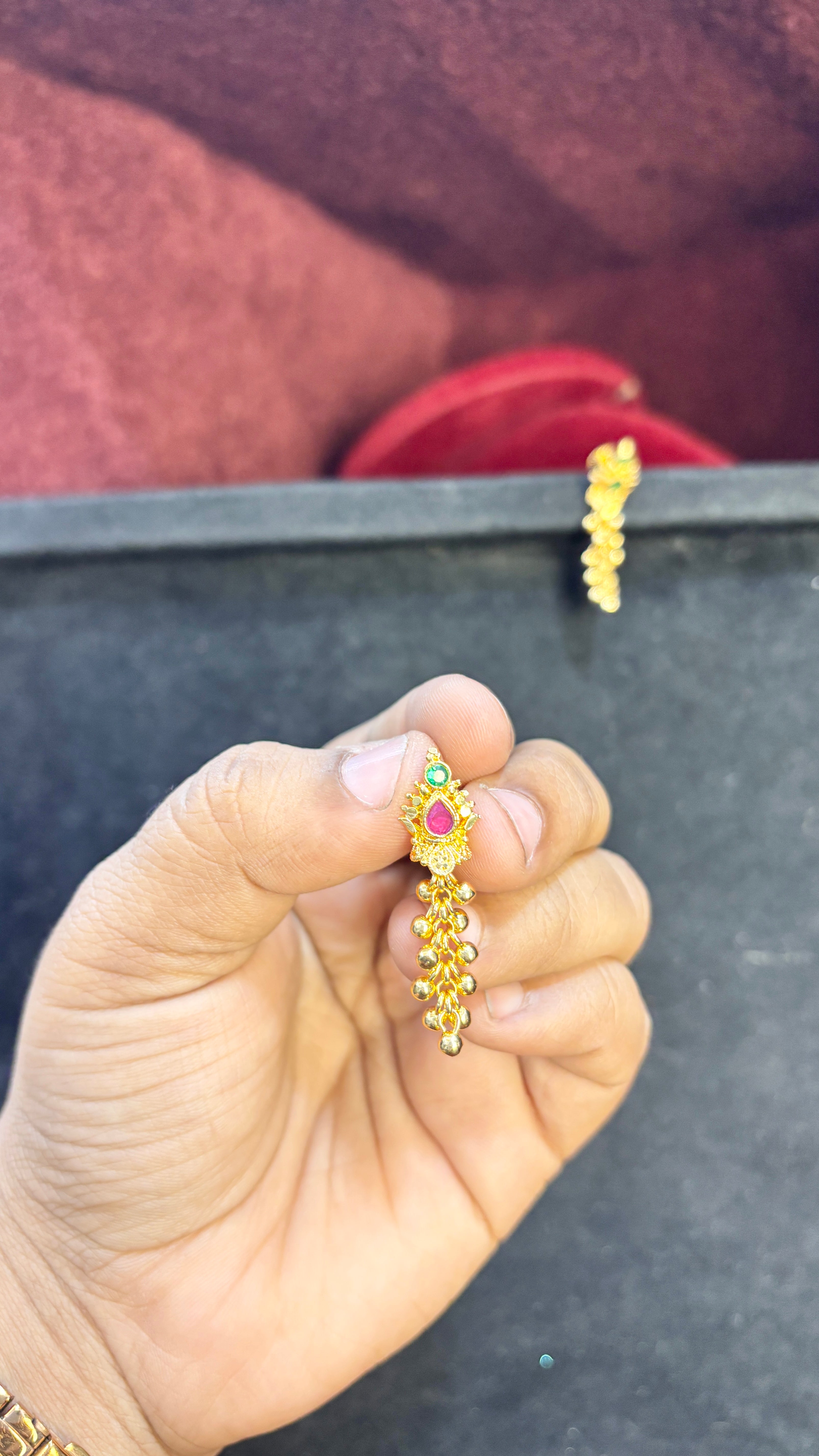 Pink Grape Micro Plated Earrings (Small)