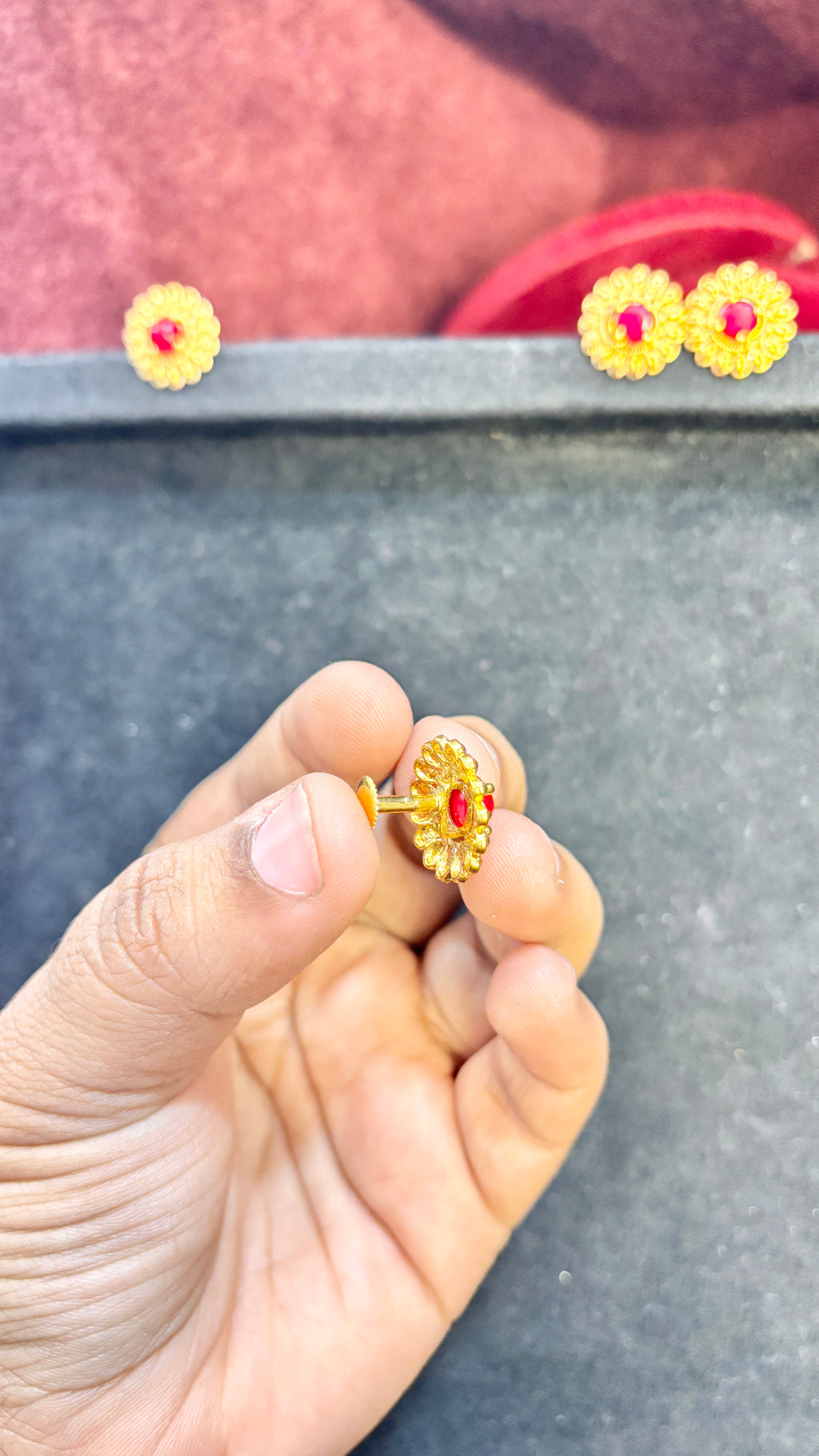 Coral Studs (Pagadam)