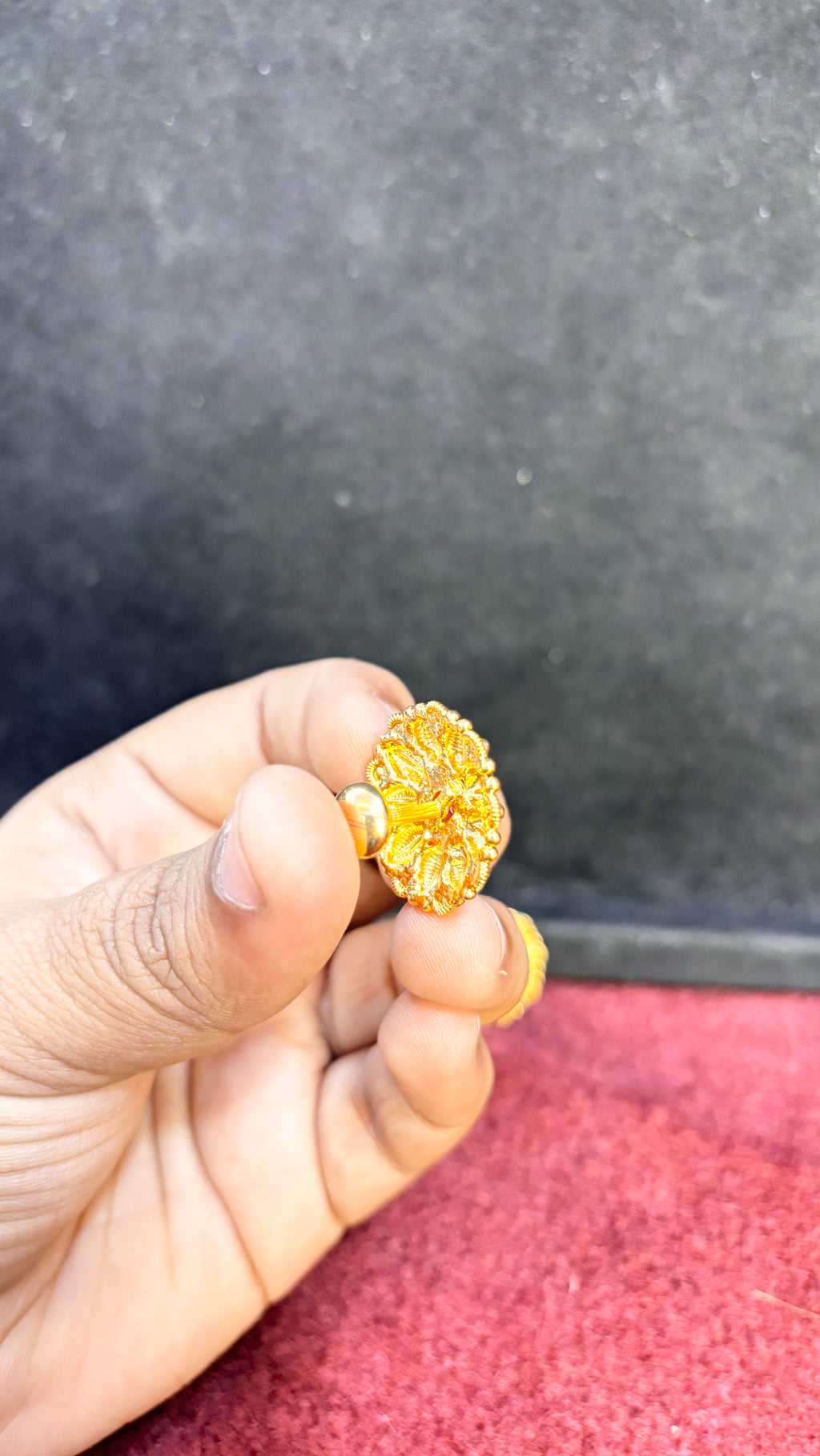 Gold Pink Studs (Big)