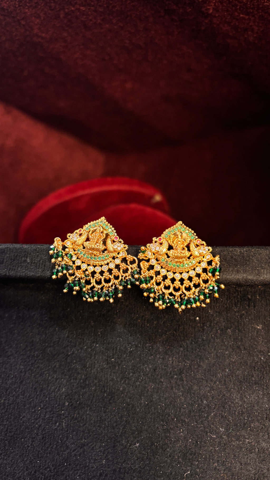 Green Laxmi Devi Push Backs (Big)