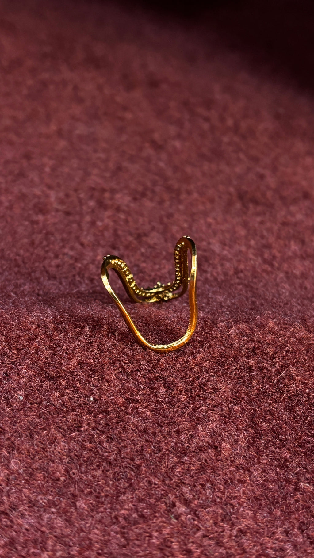 Pink & White stone Vanki Ring