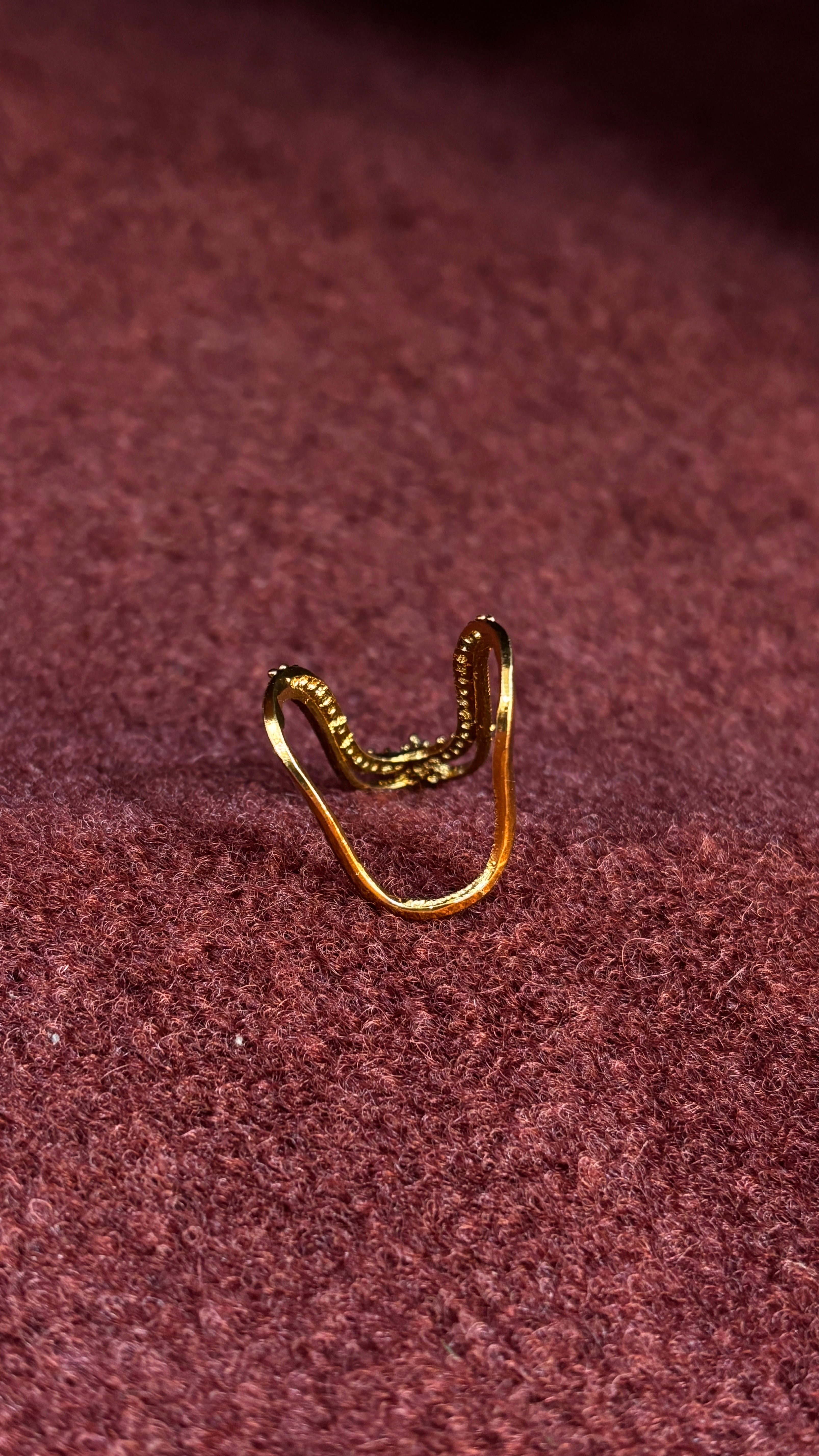 Pink & White stone Vanki Ring