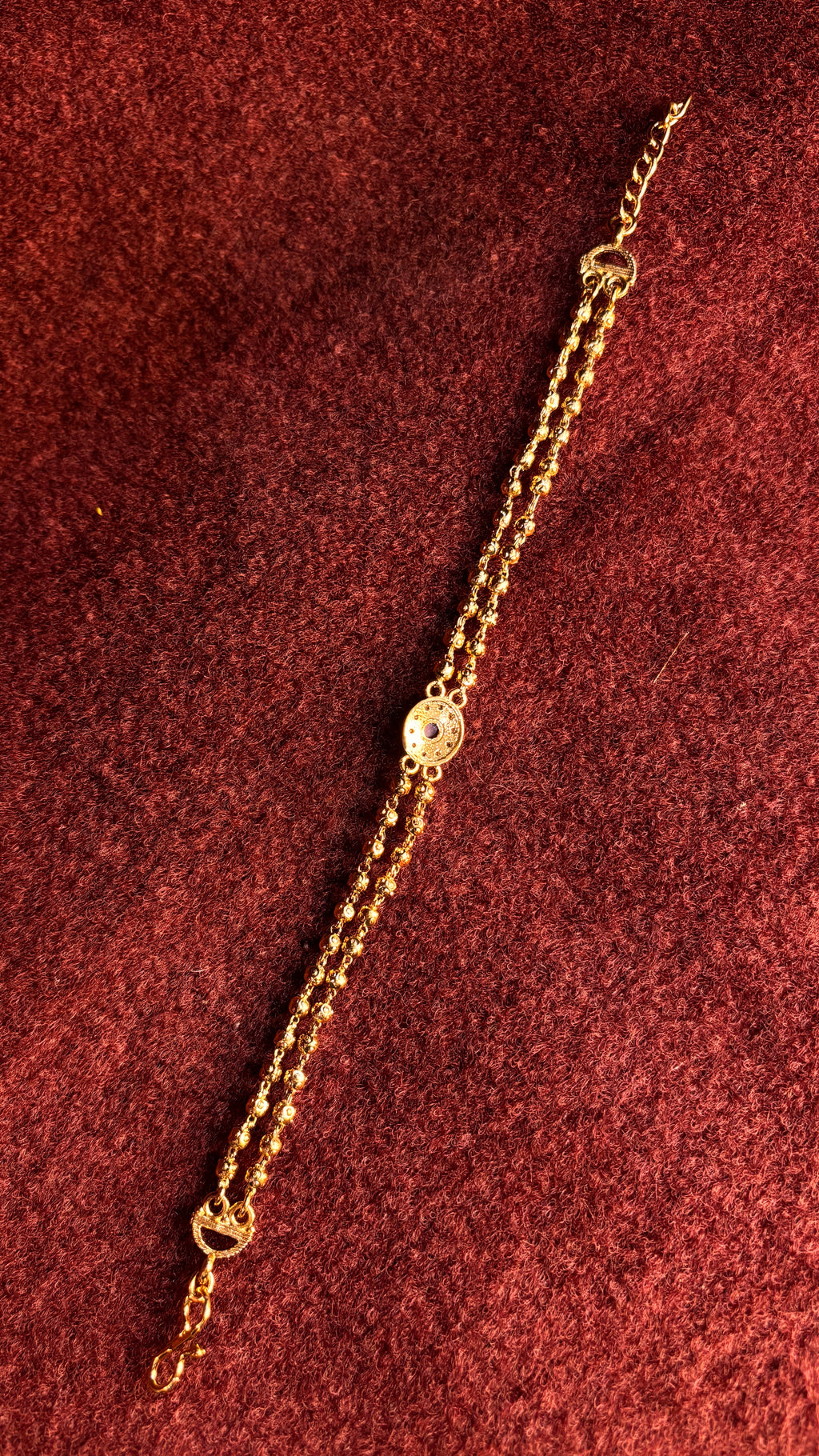 Double line Bracelet with stones