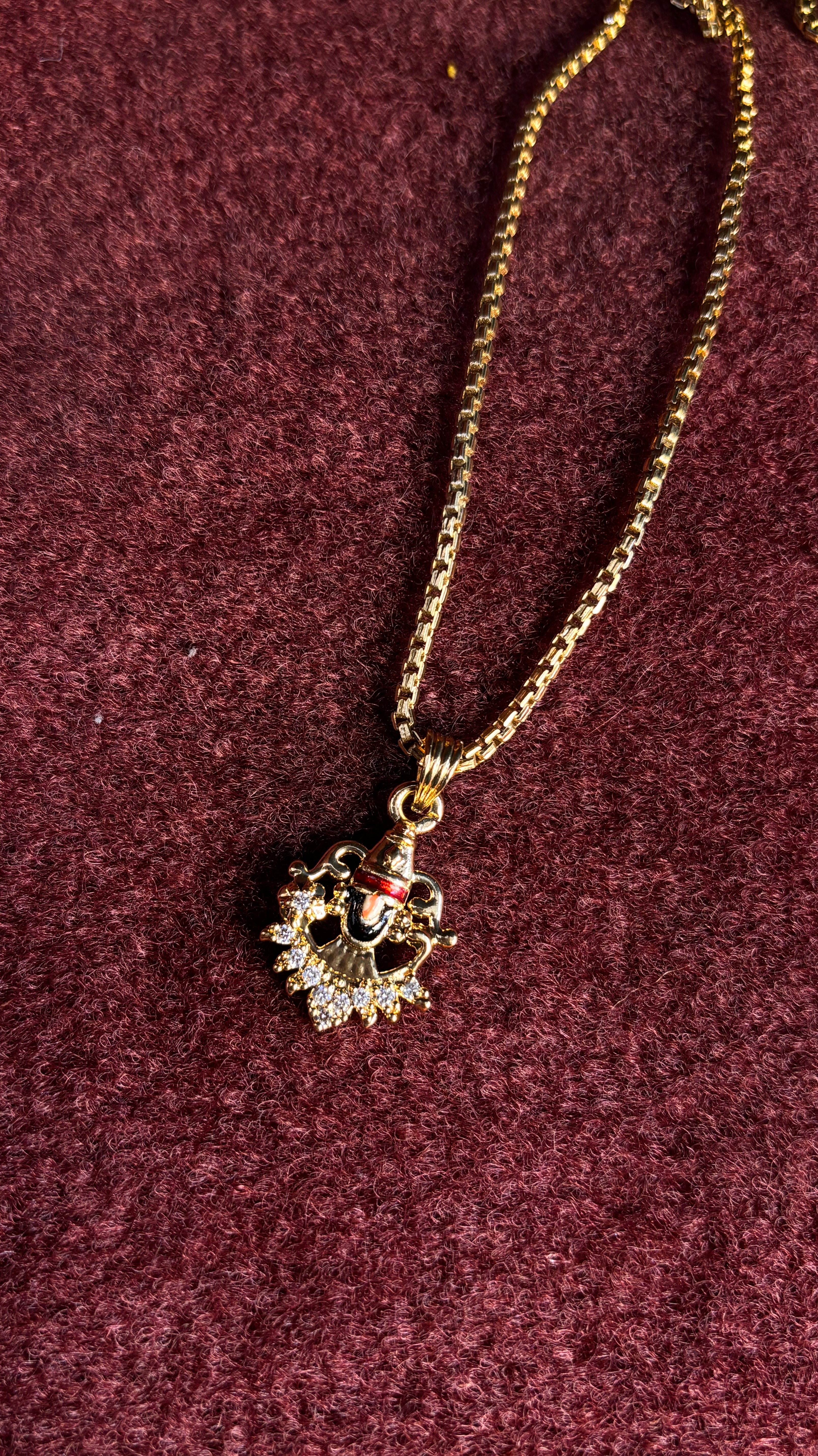 Balaji Pendant (Face with stones)
