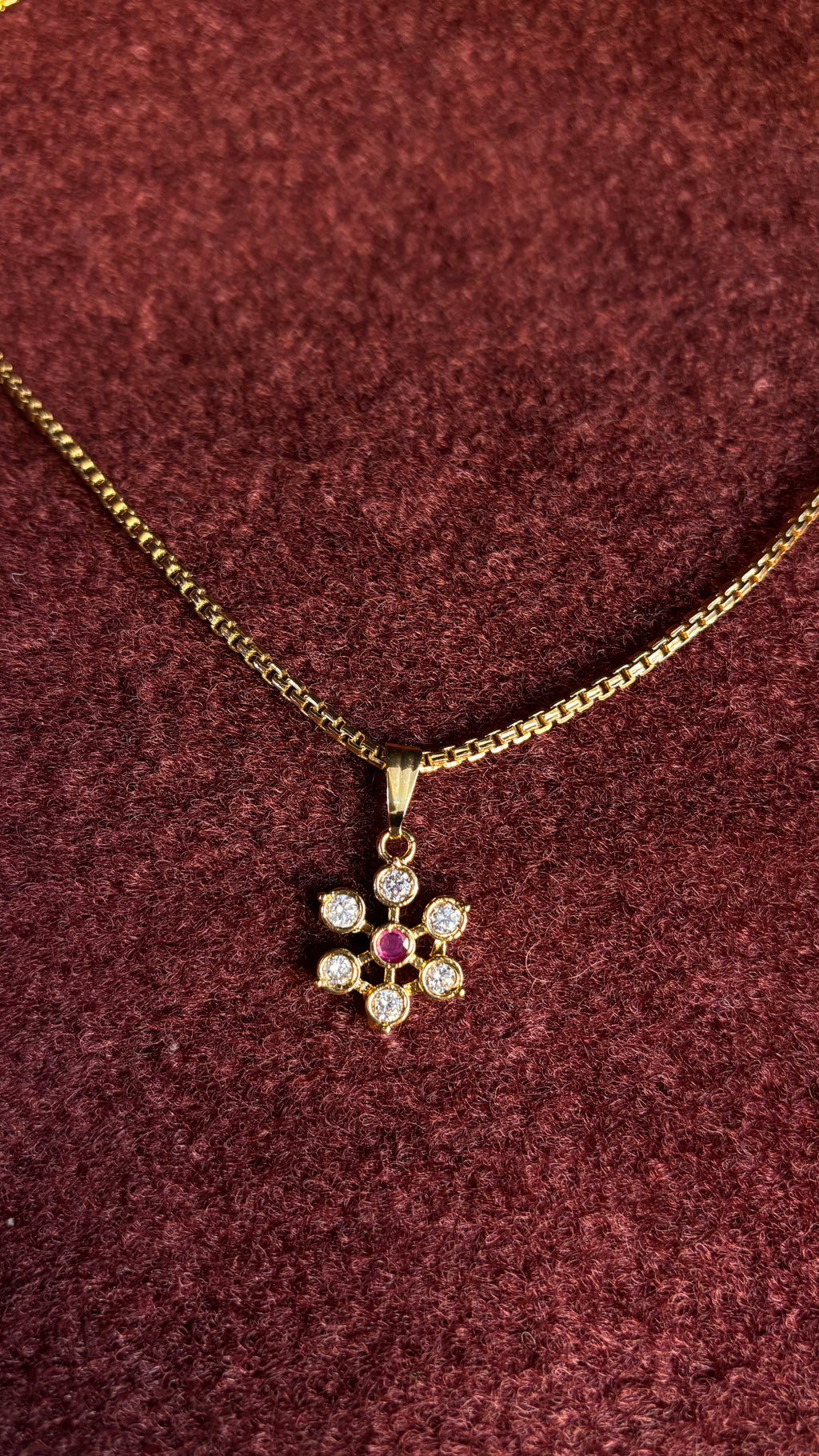 Pink Flower Pendant