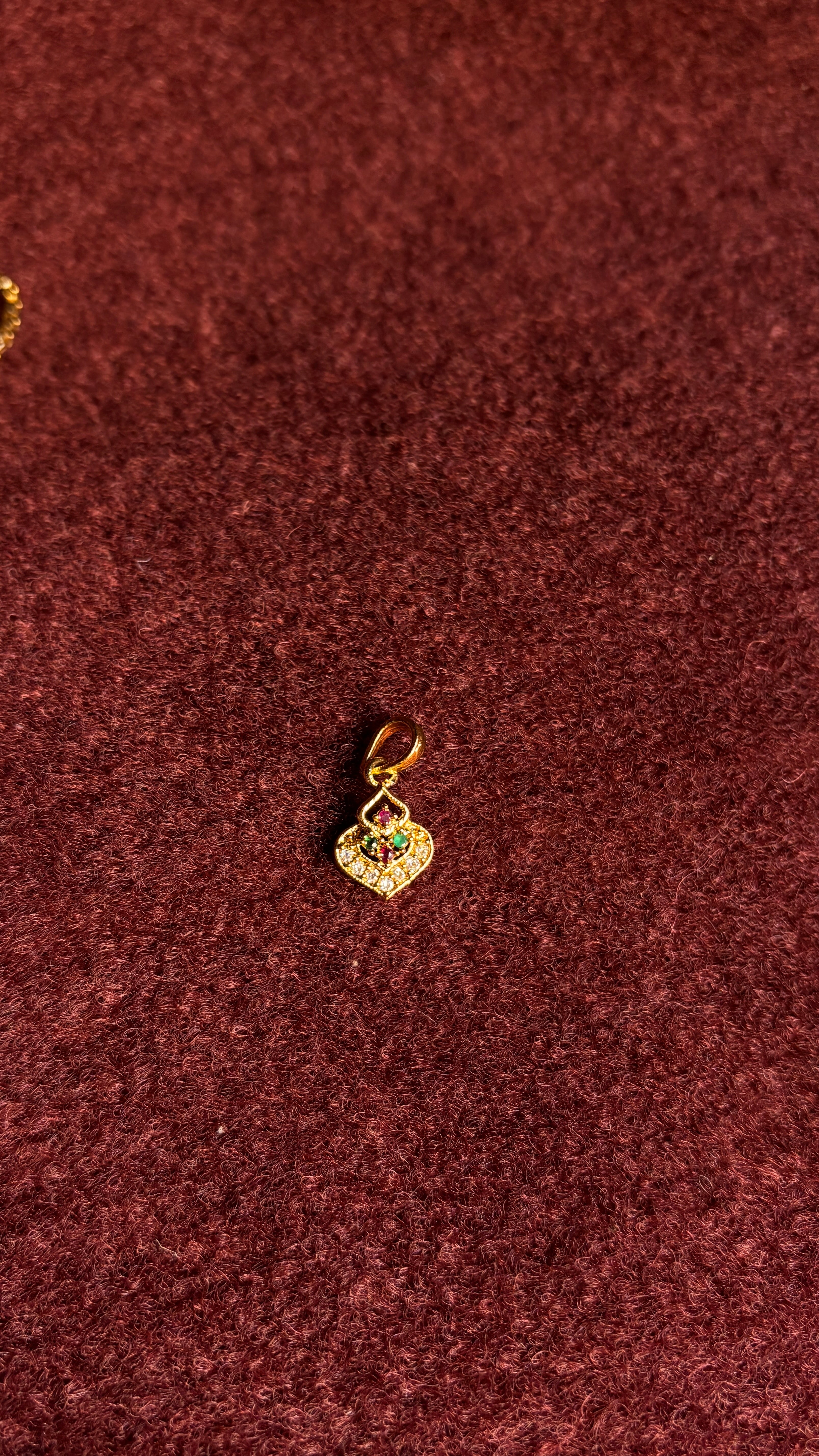 Heart Pendant with stones