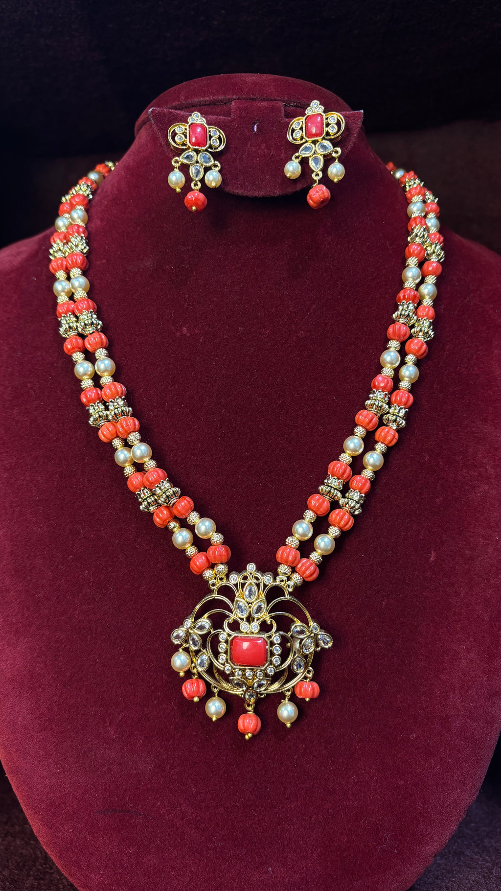 Coral Beads Haram SRJBH01