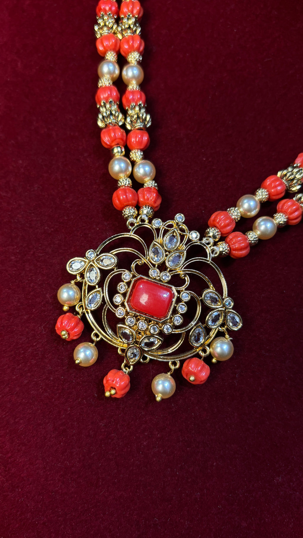 Coral Beads Haram SRJBH01