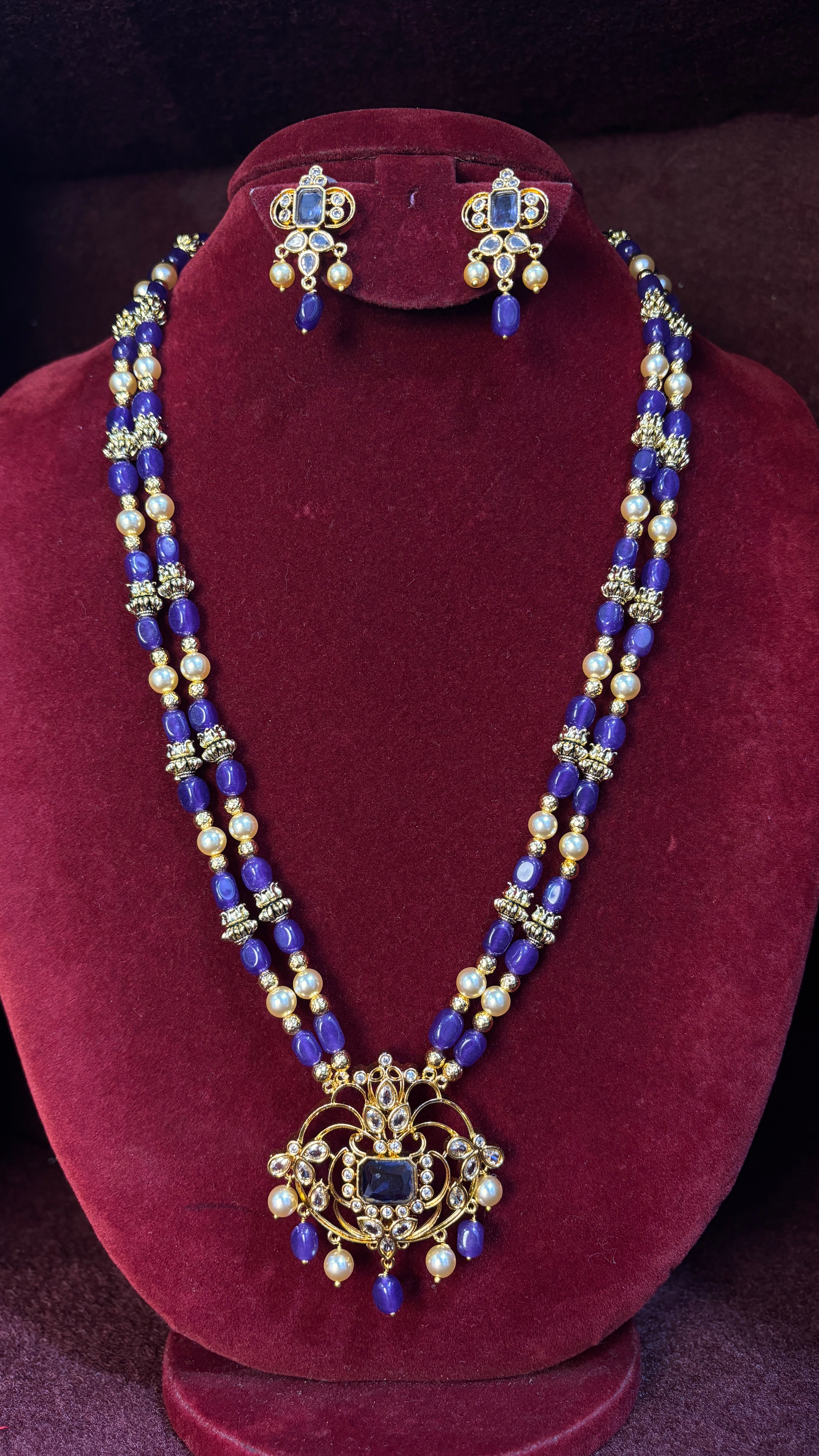 Brinjal Pearl Beads Haram SRJBH02