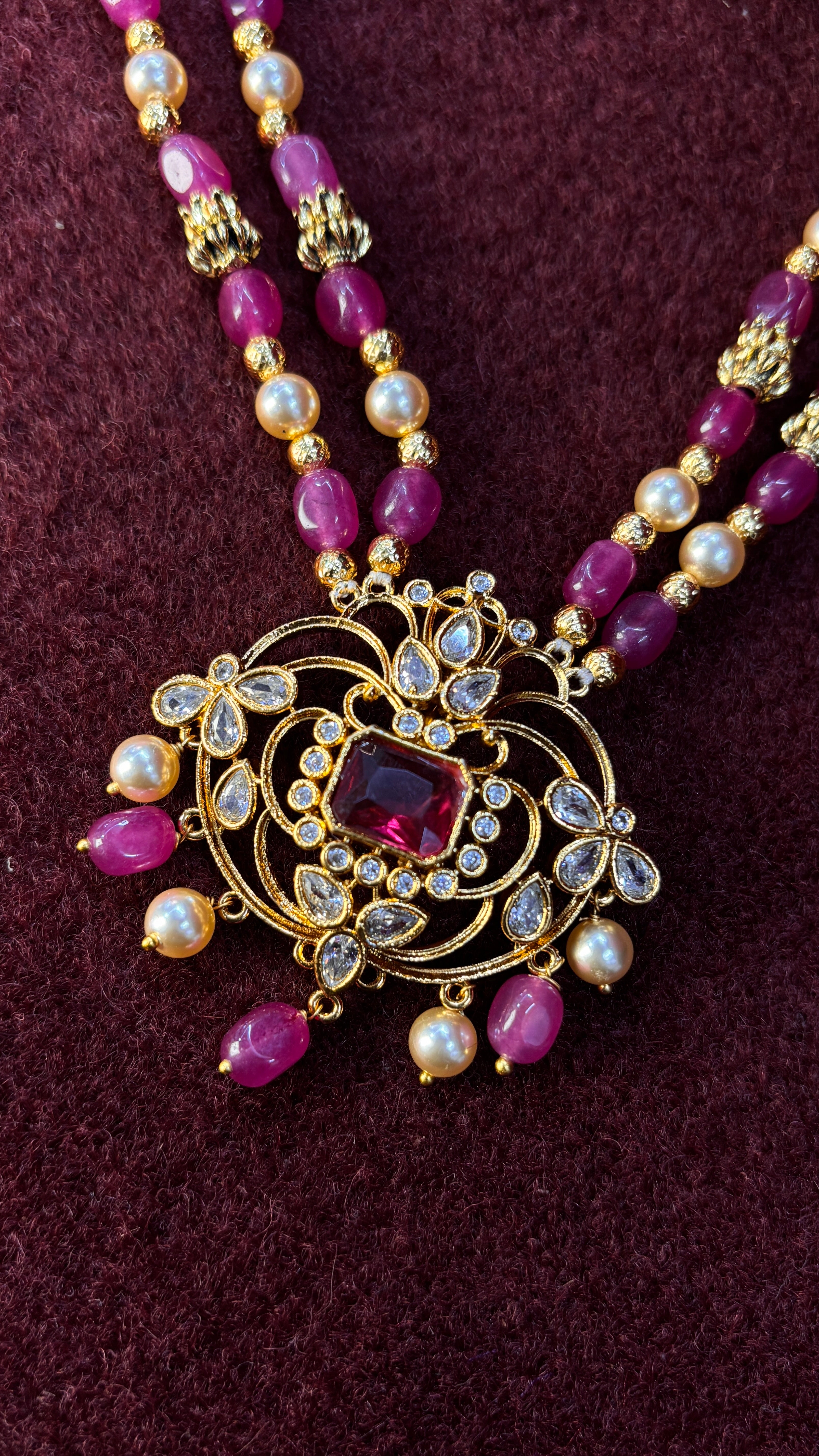 Pinkish Beads Haram SRJBH03