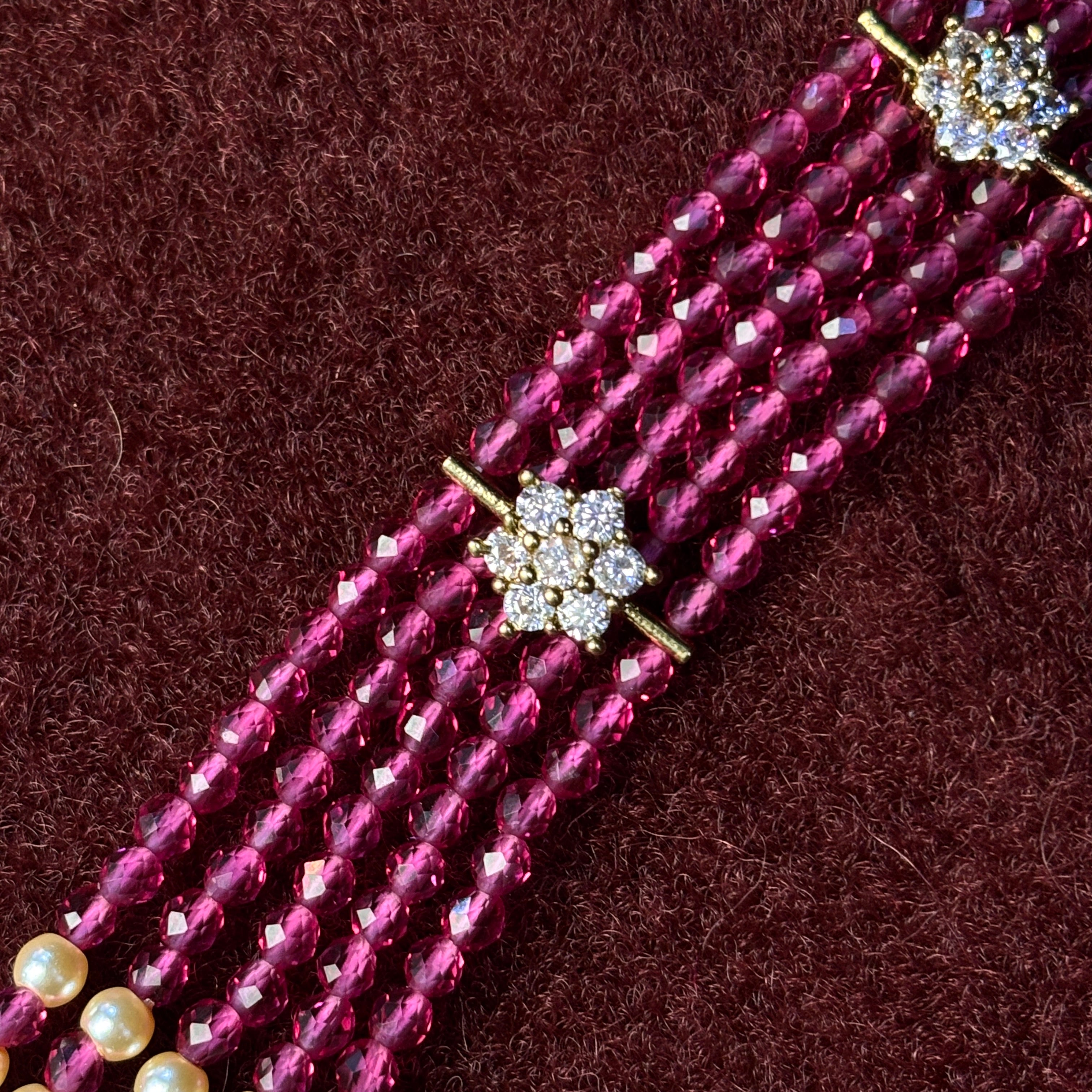 Swarovski Pink CZ Beads Haram SRJBH05