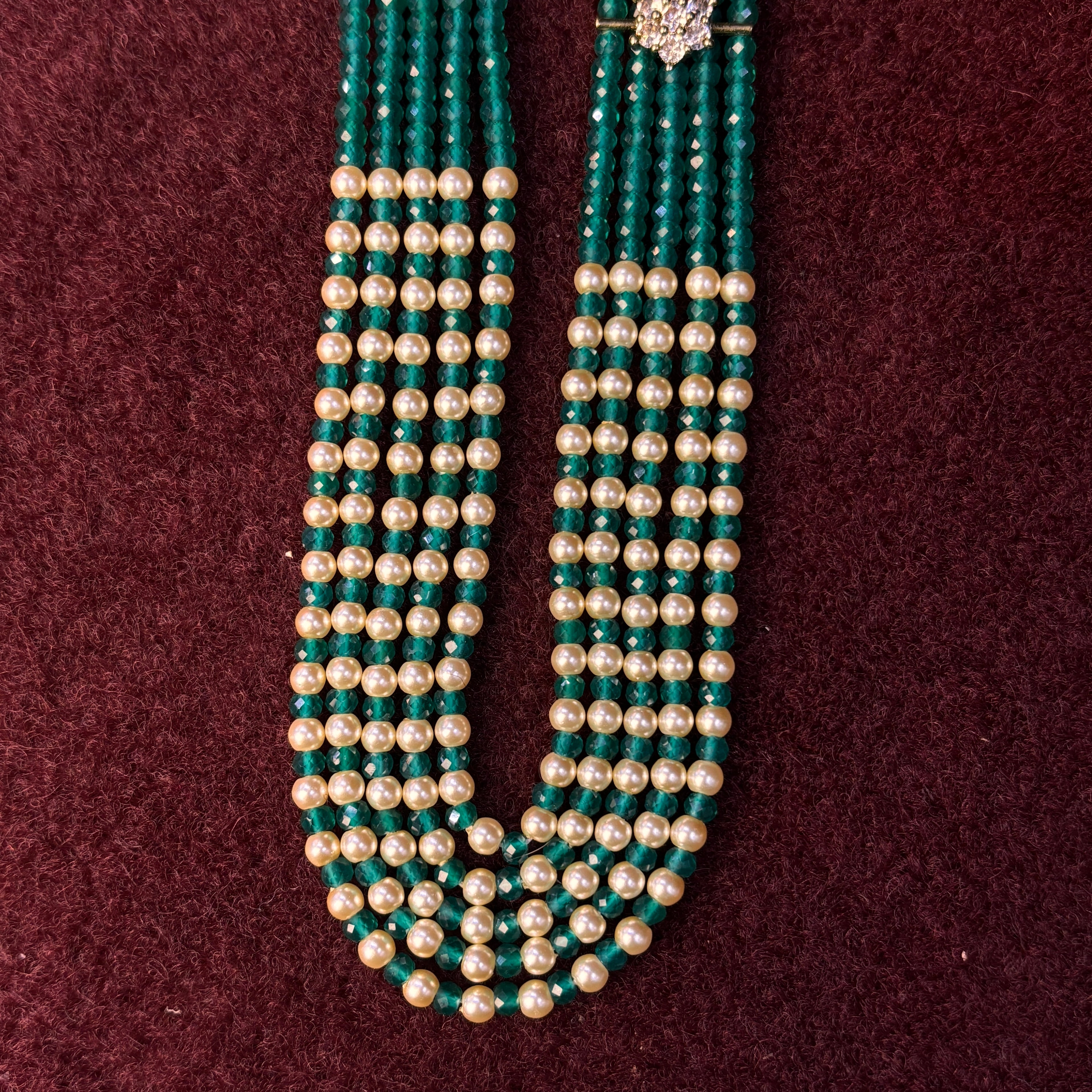 Swarovski Green CZ Beads Haram SRJBH05