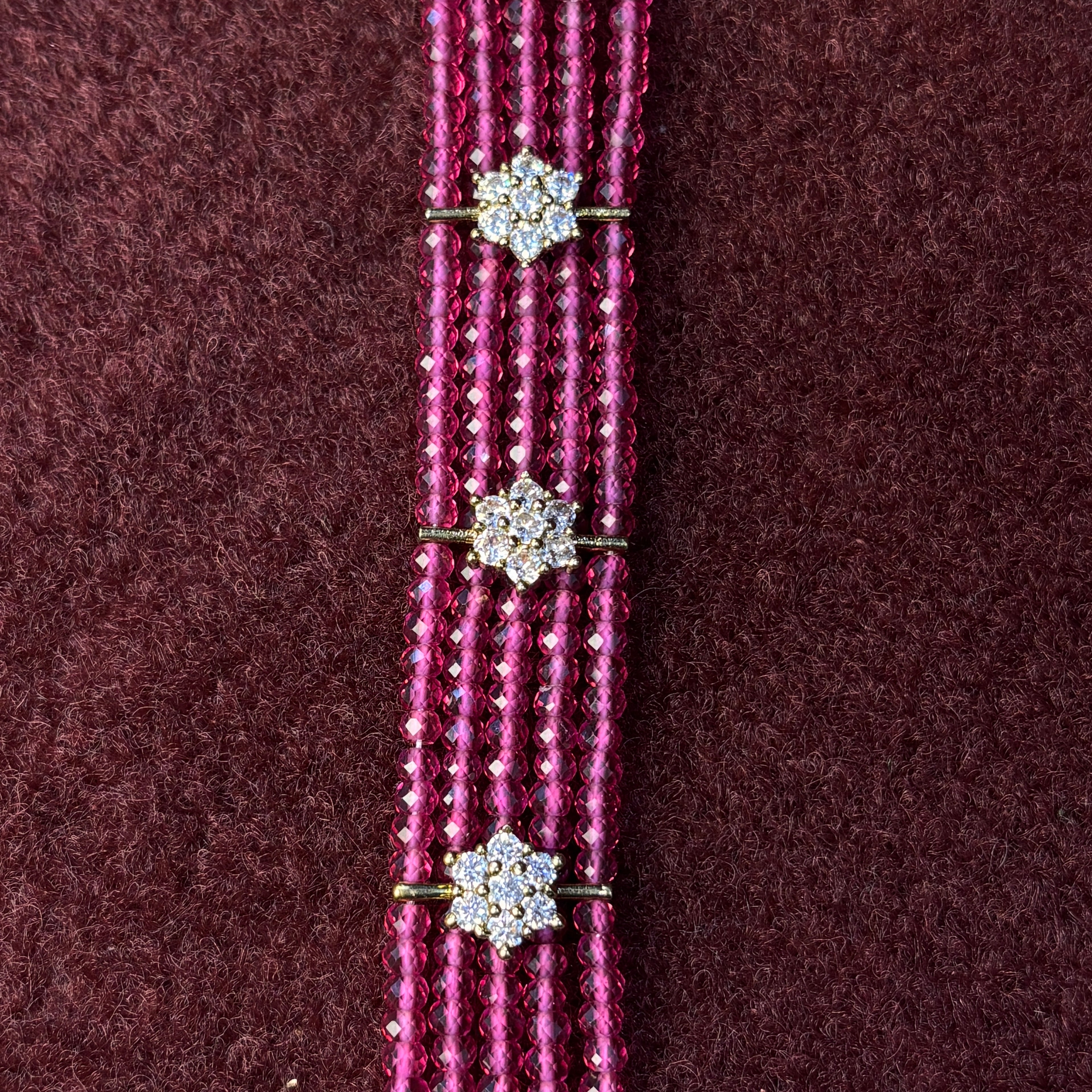 Swarovski Pink CZ Beads Haram SRJBH05