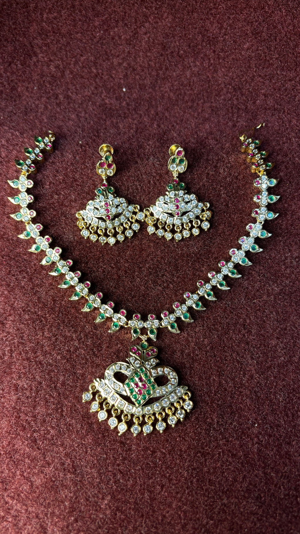 Multi White Stone Necklace SRJK02